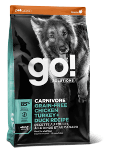 GO! SOLUTIONS CARNIVORE GF Chicken, Turkey + Duck  Adult Recipe 