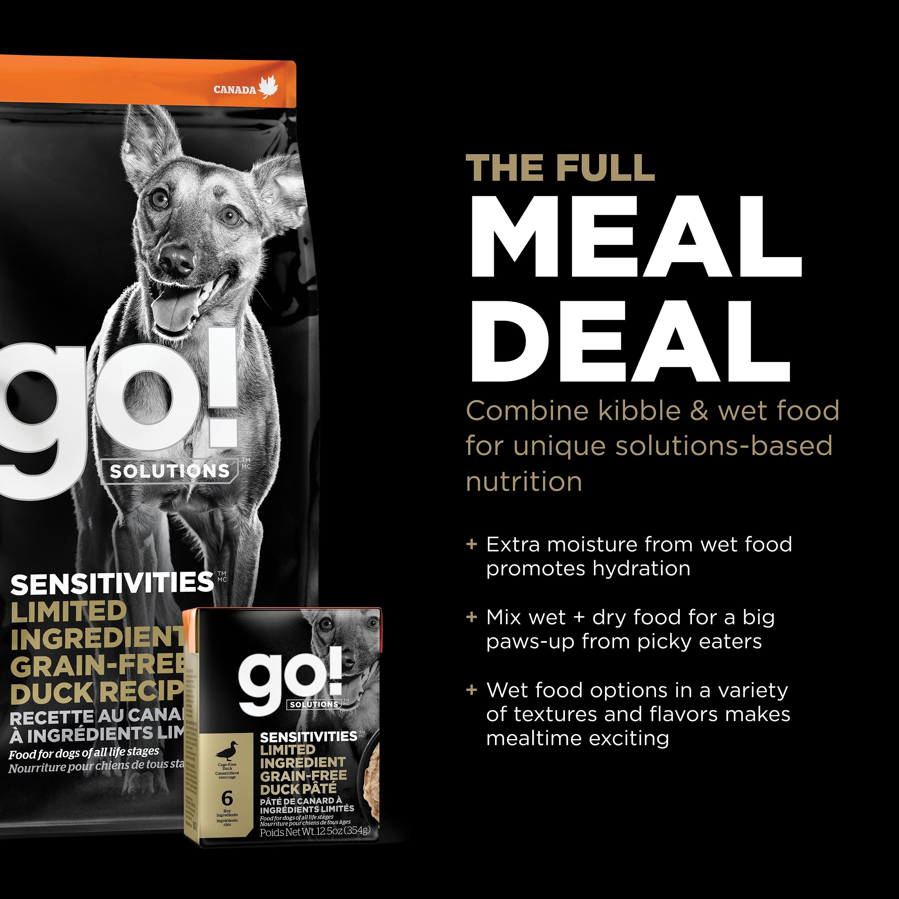 GO! SOLUTIONS SENSITIVITIES Grain Free LID Duck Recipe | 10kg