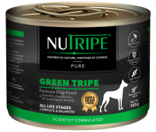 NUTRIPE PURE Green Tripe Dog Food - Gum Free 