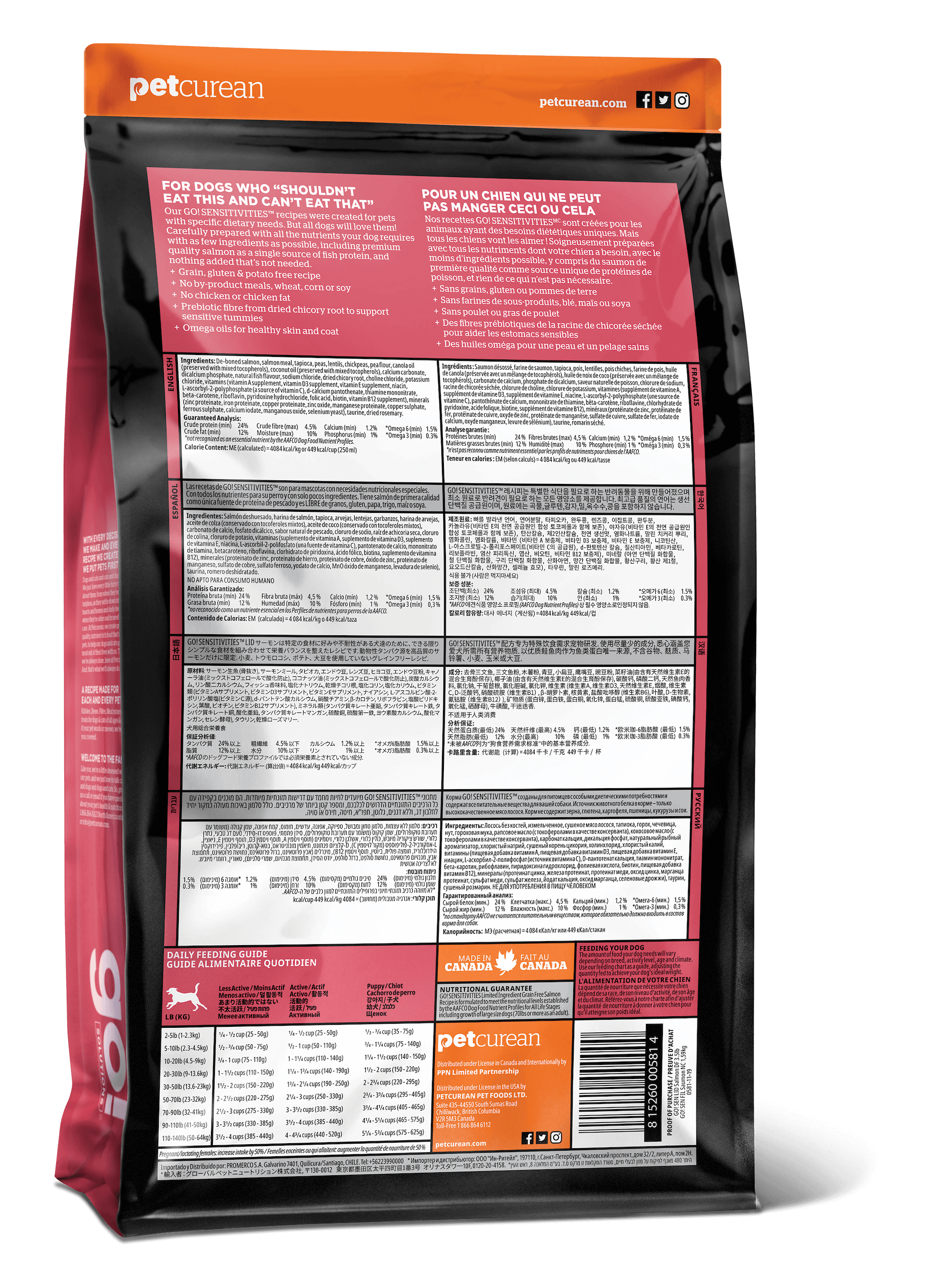 GO! SOLUTIONS SENSITIVITIES Grain Free LID Salmon Recipe | 10kg