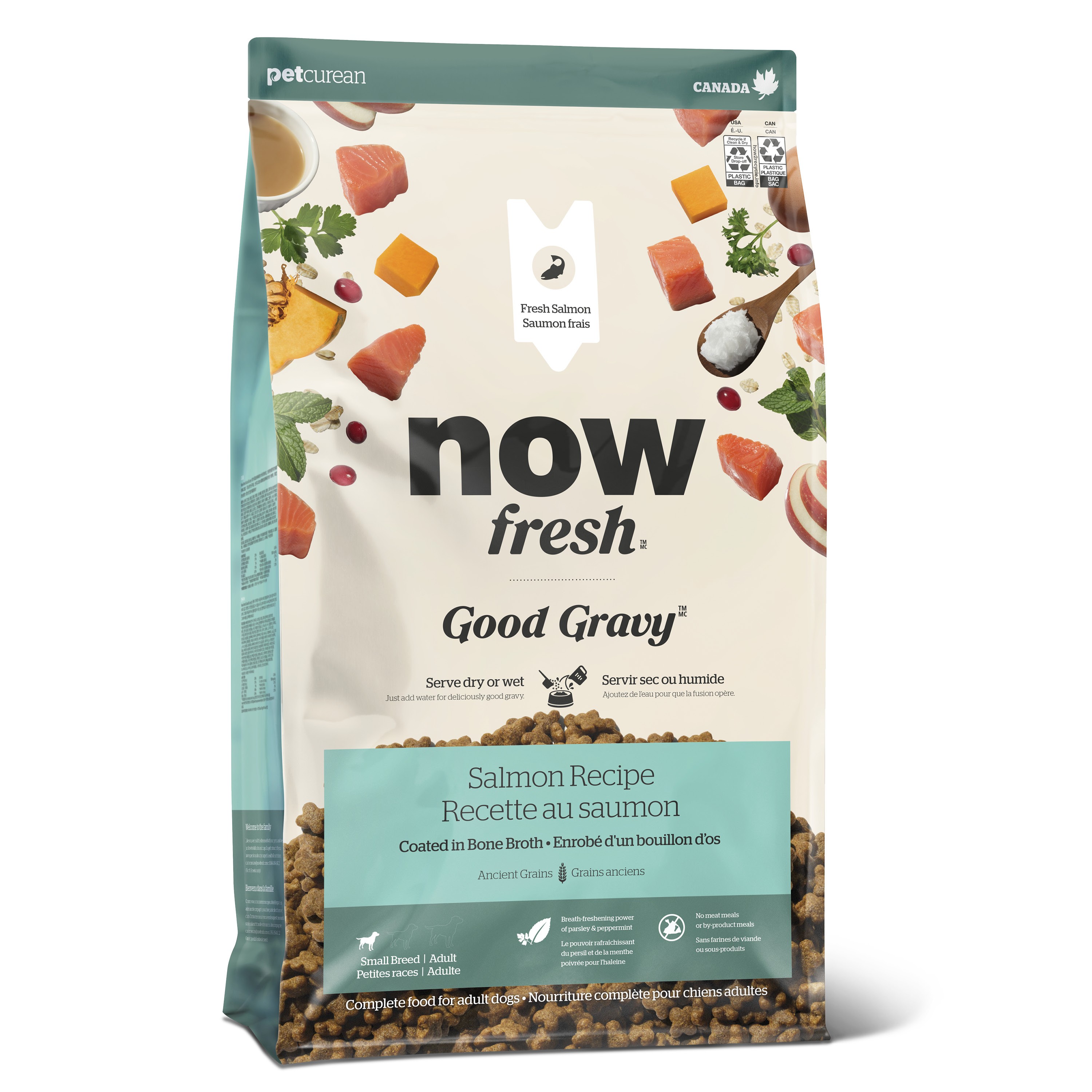 NOW FRESH Good Gravy Small Breed Adult Salmon Recipe  with Ancient Grains for dogs 