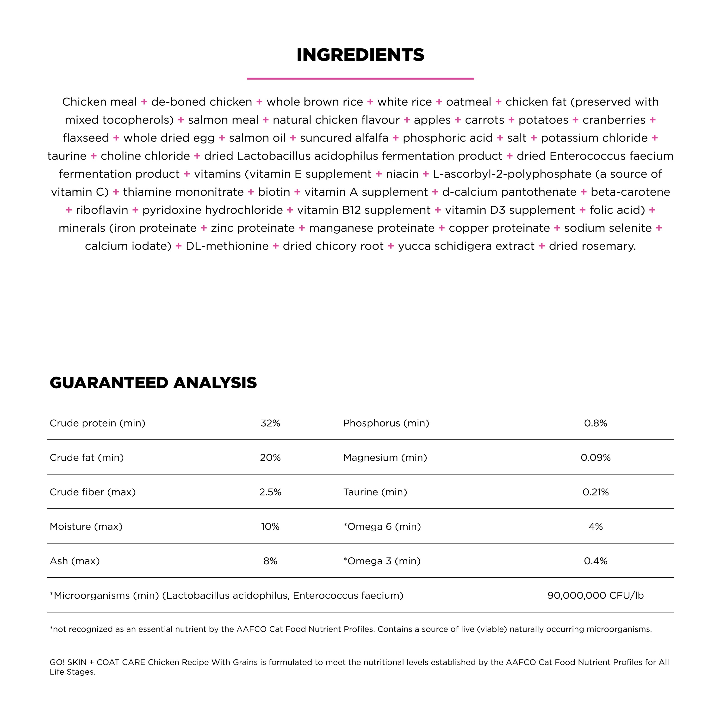 GO! SOLUTIONS SKIN + COAT CARE With Grains Chicken Recipe | 3.63kg