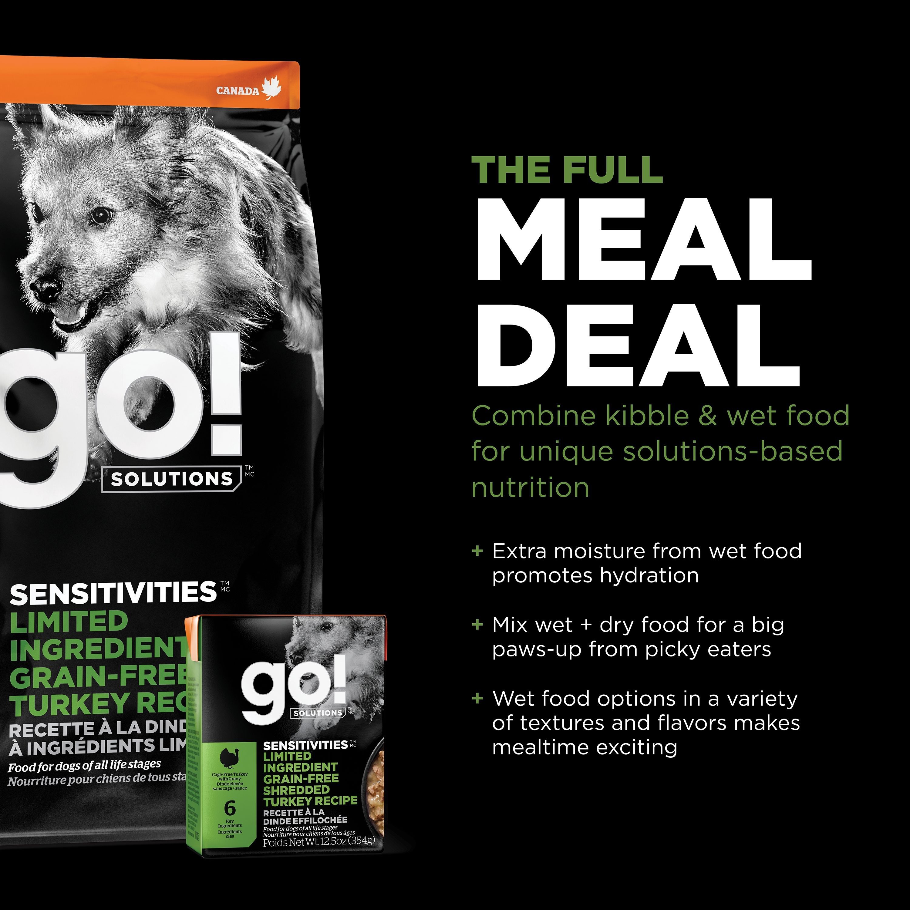 GO! SOLUTIONS SENSITIVITIES Grain Free LID Turkey Recipe | 10kg