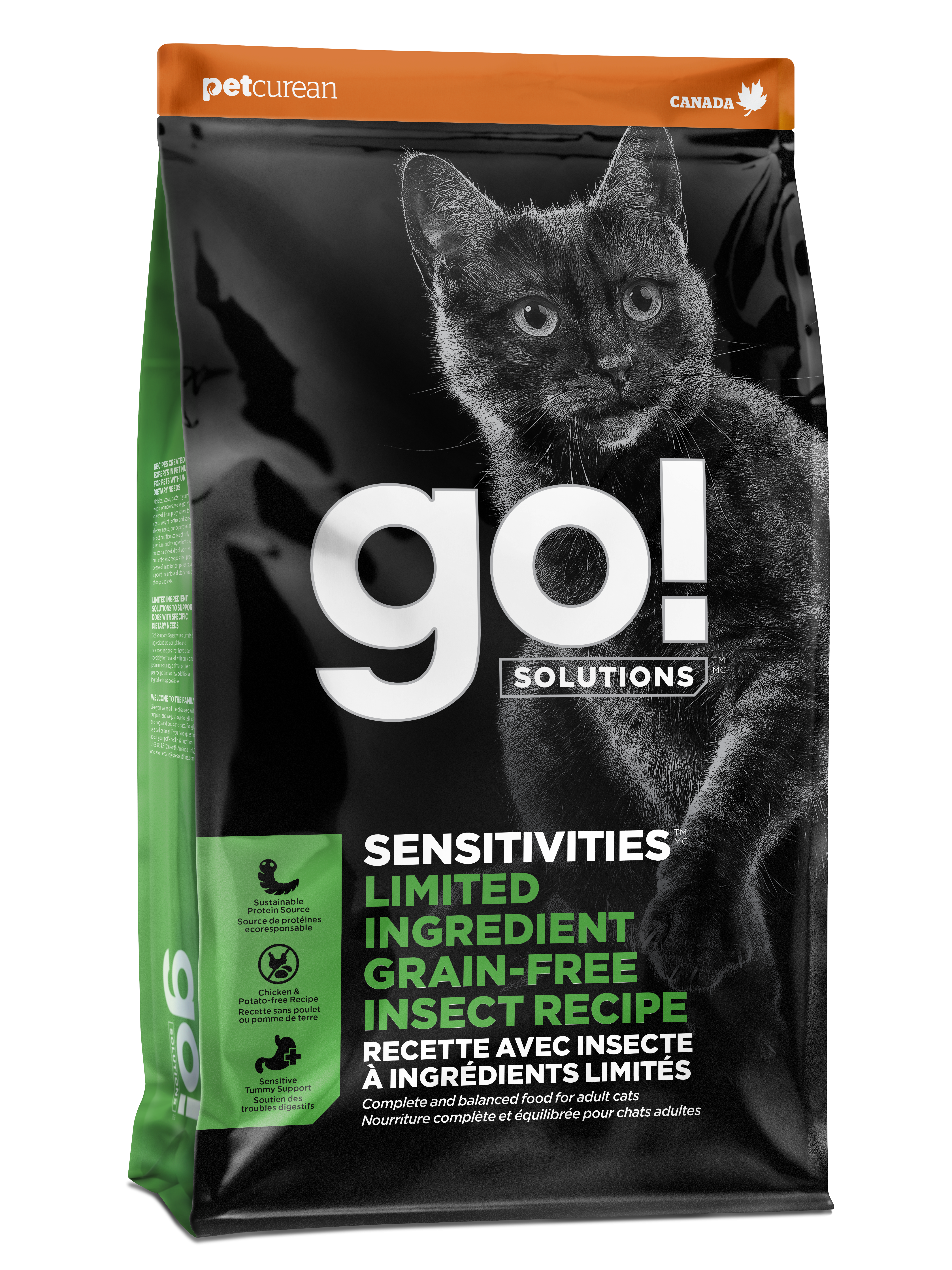 GO! SOLUTIONS SENSITIVITIES Grain Free LID Insect Recipe 