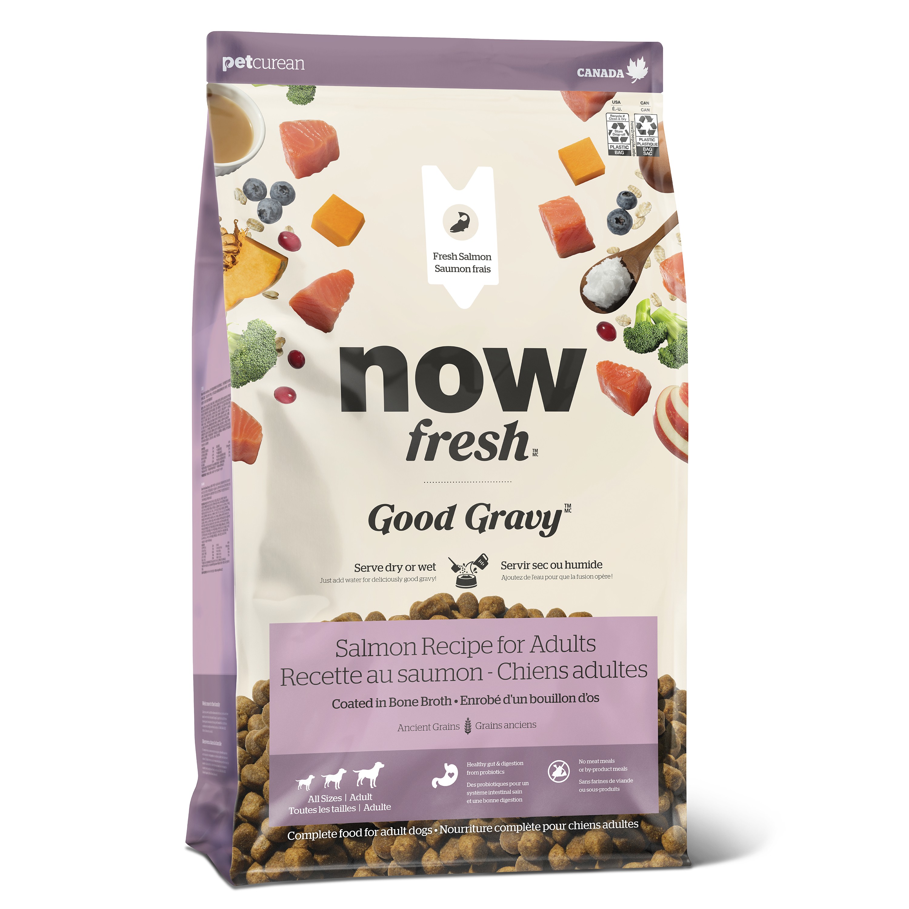 NOW FRESH Good Gravy Adult Salmon Recipe with Ancient Grains for dogs 