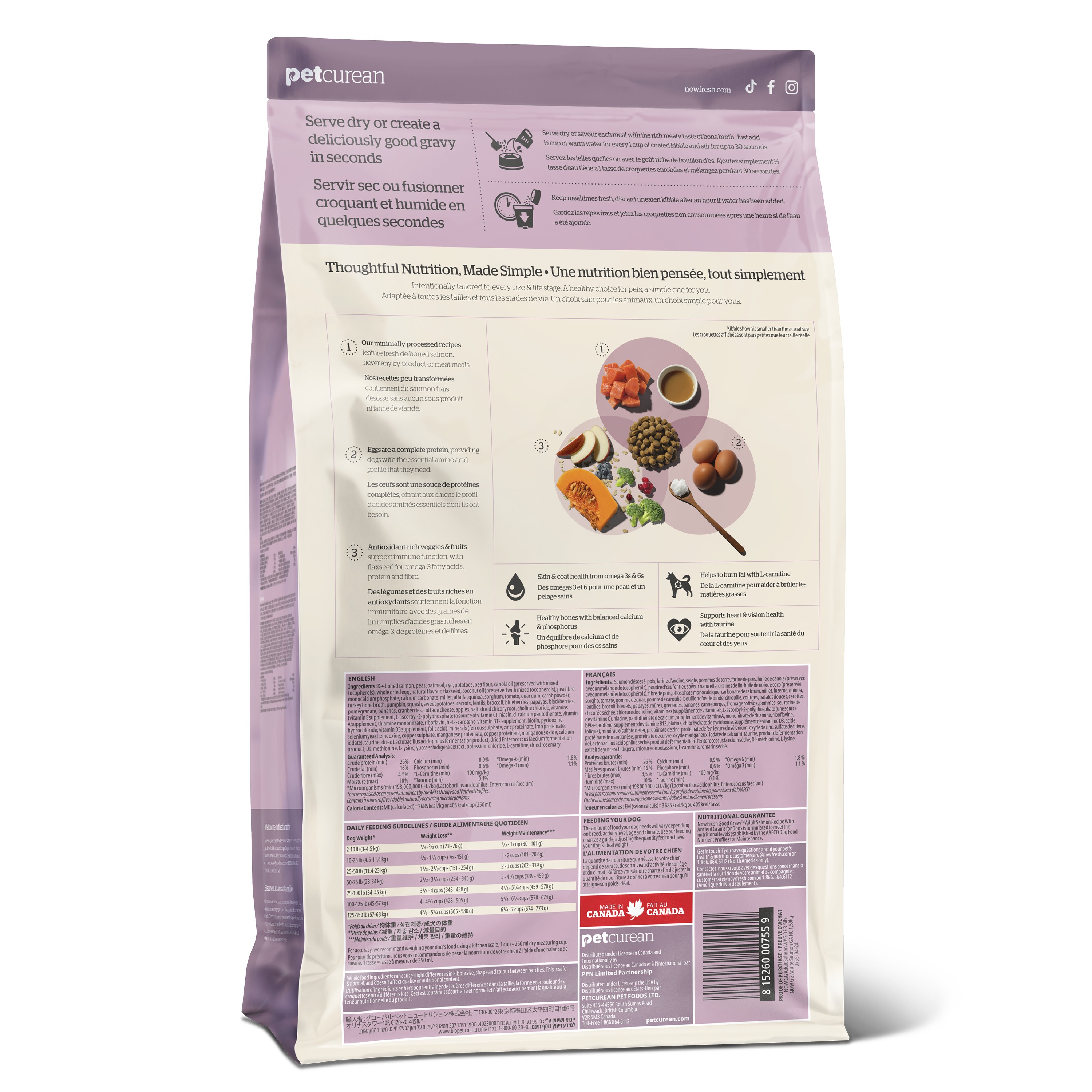 NOW FRESH Good Gravy Adult Salmon Recipe with Ancient Grains for dogs | 10kg