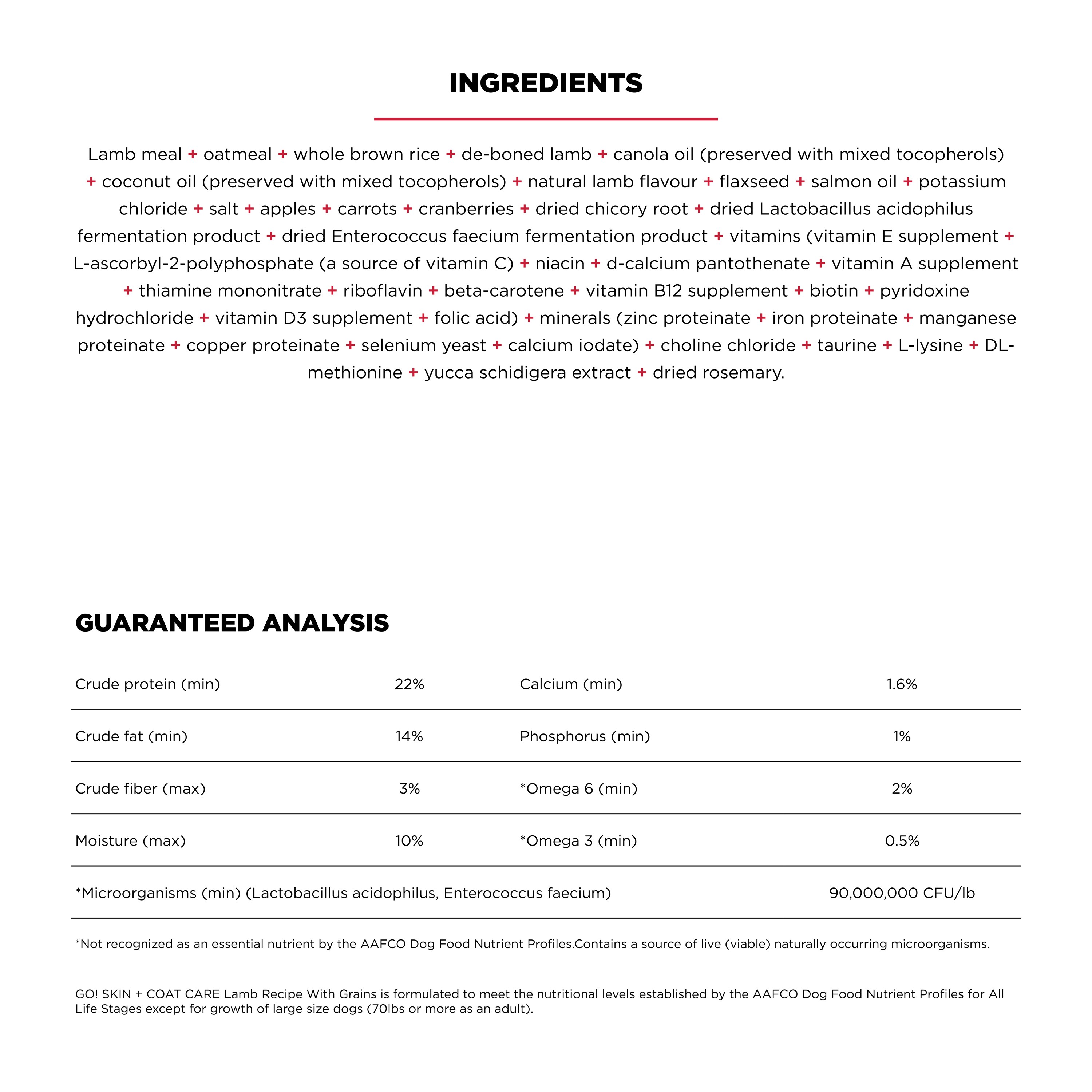 GO! SOLUTIONS SKIN + COAT CARE Lamb Recipe | 5.4kg