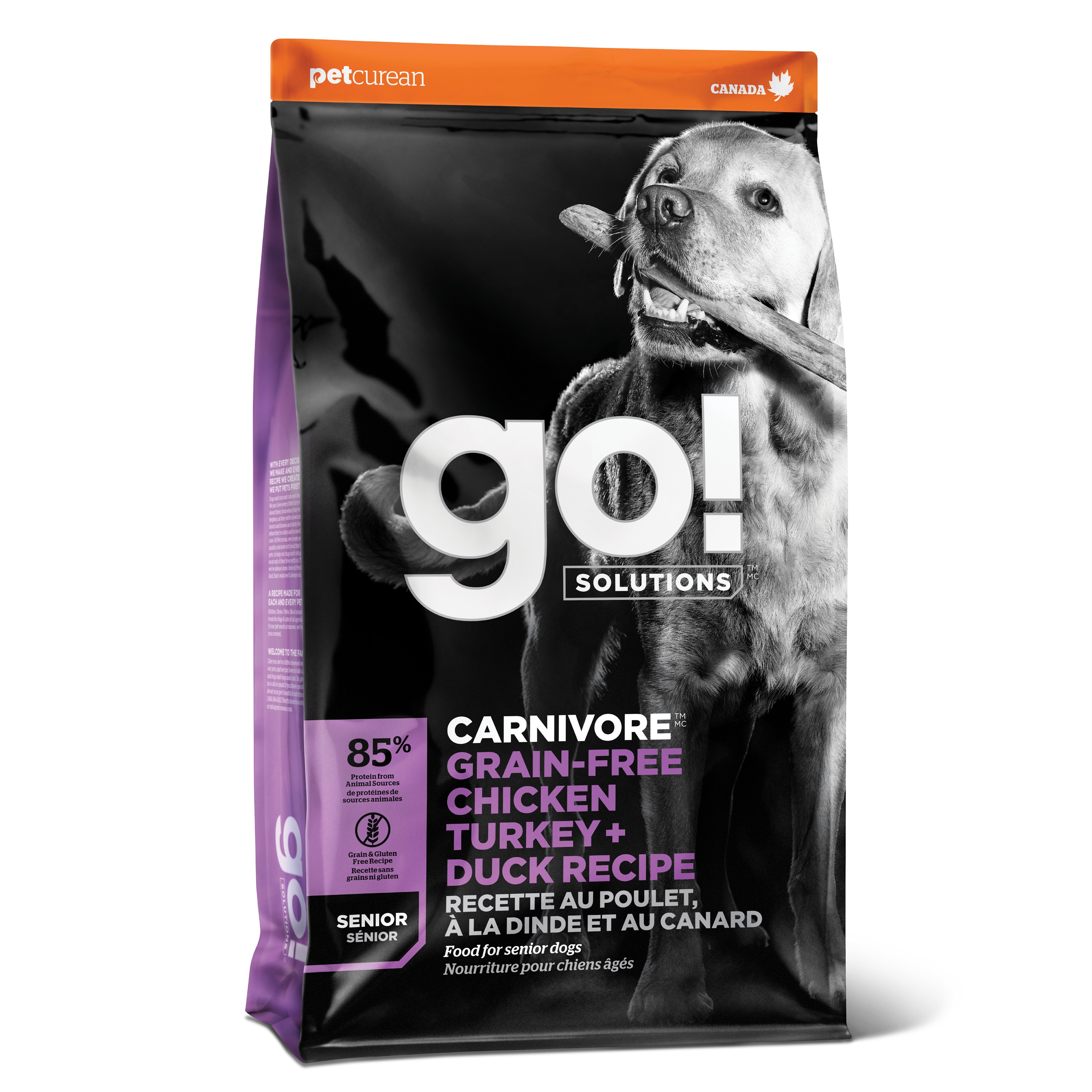 GO! SOLUTIONS CARNIVORE GF Chicken, Turkey + Duck Senior Recipe | 5.44kg
