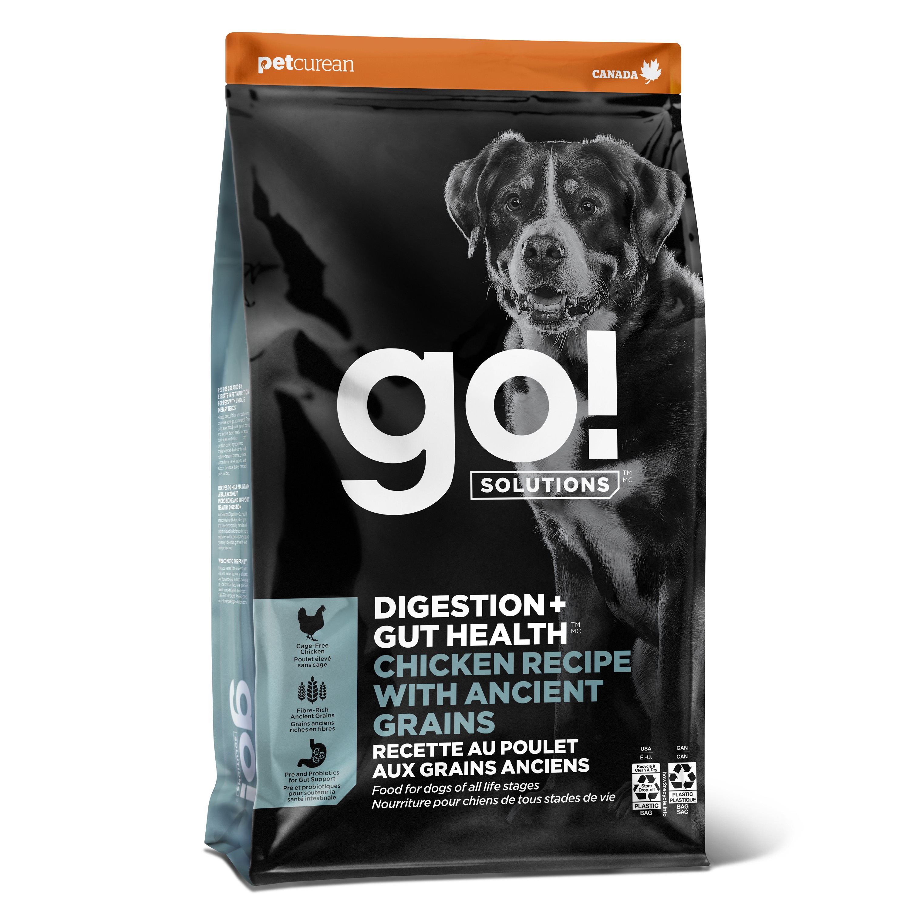 GO! SOLUTIONS Digestion + Gut Health Chicken Recipe with Ancient Grains for dogs | 10kg