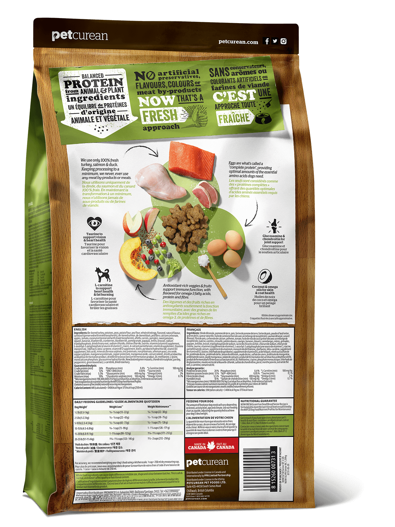 NOW FRESH Turkey, Salmon + Duck Small Breed Senior Recipe | 5.4kg