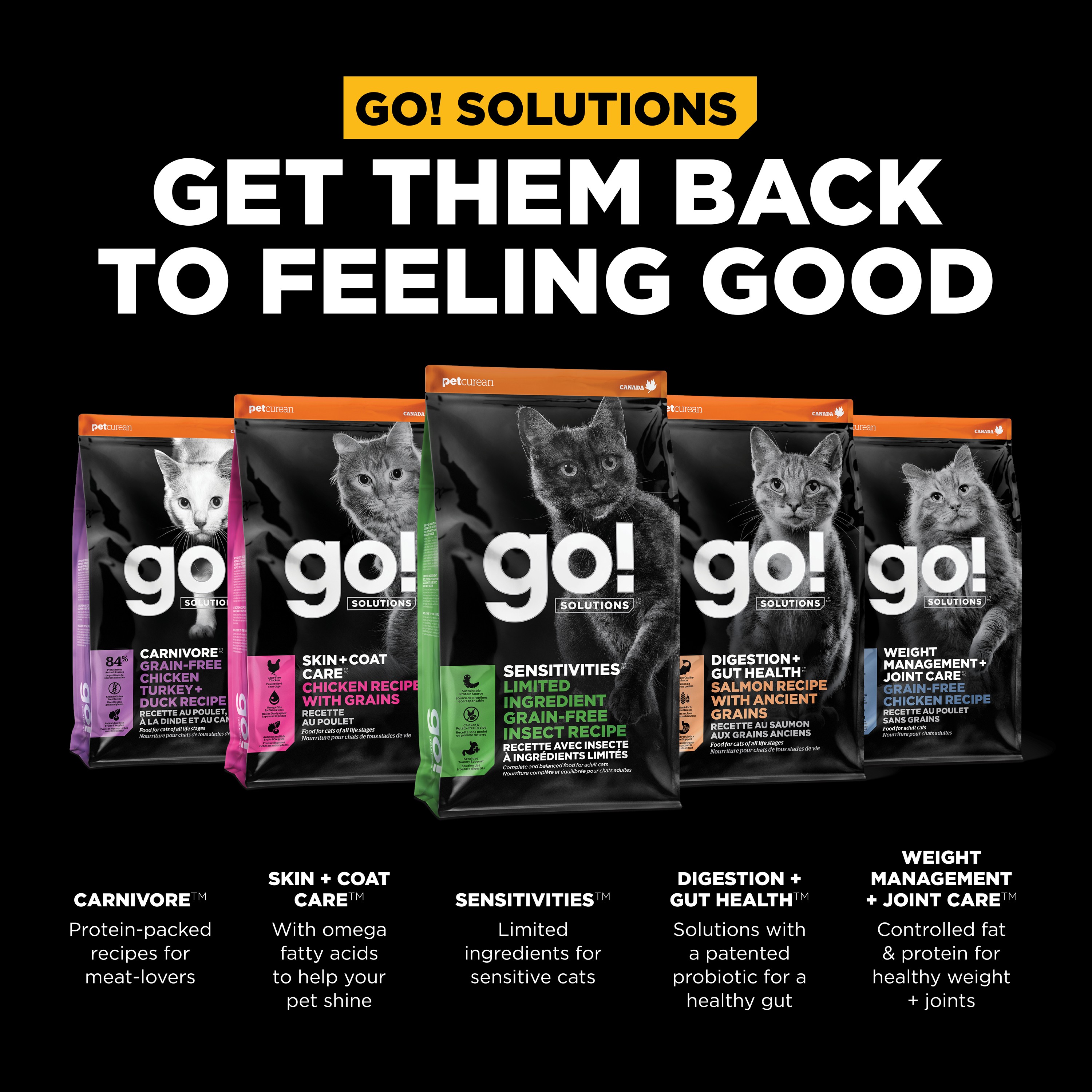 GO! SOLUTIONS SENSITIVITIES Grain Free LID Insect Recipe | 5.4kg