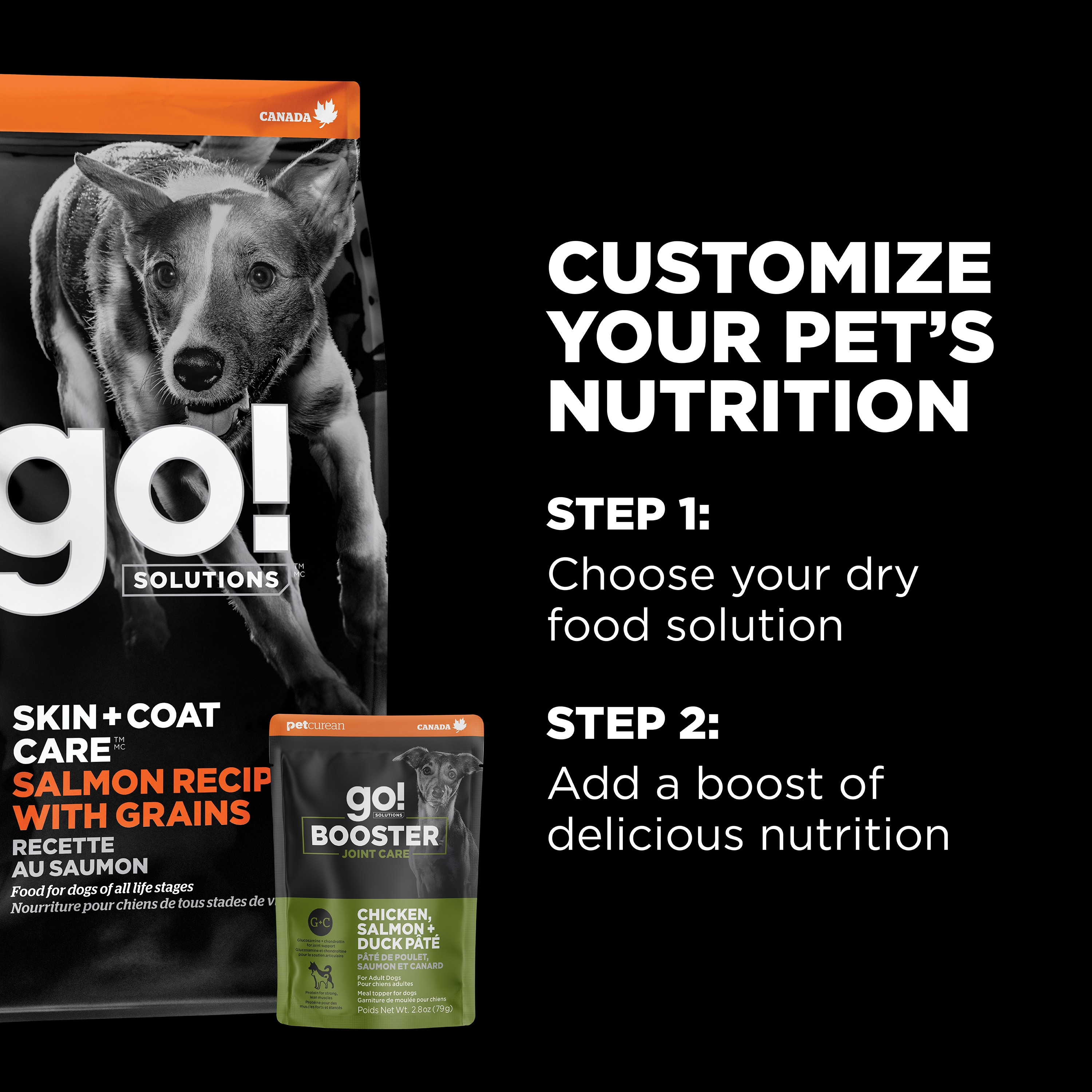 *NEW*  GO! SOLUTIONS Booster Joint Care Chicken, Salmon + Duck Pate DF | 24/79g