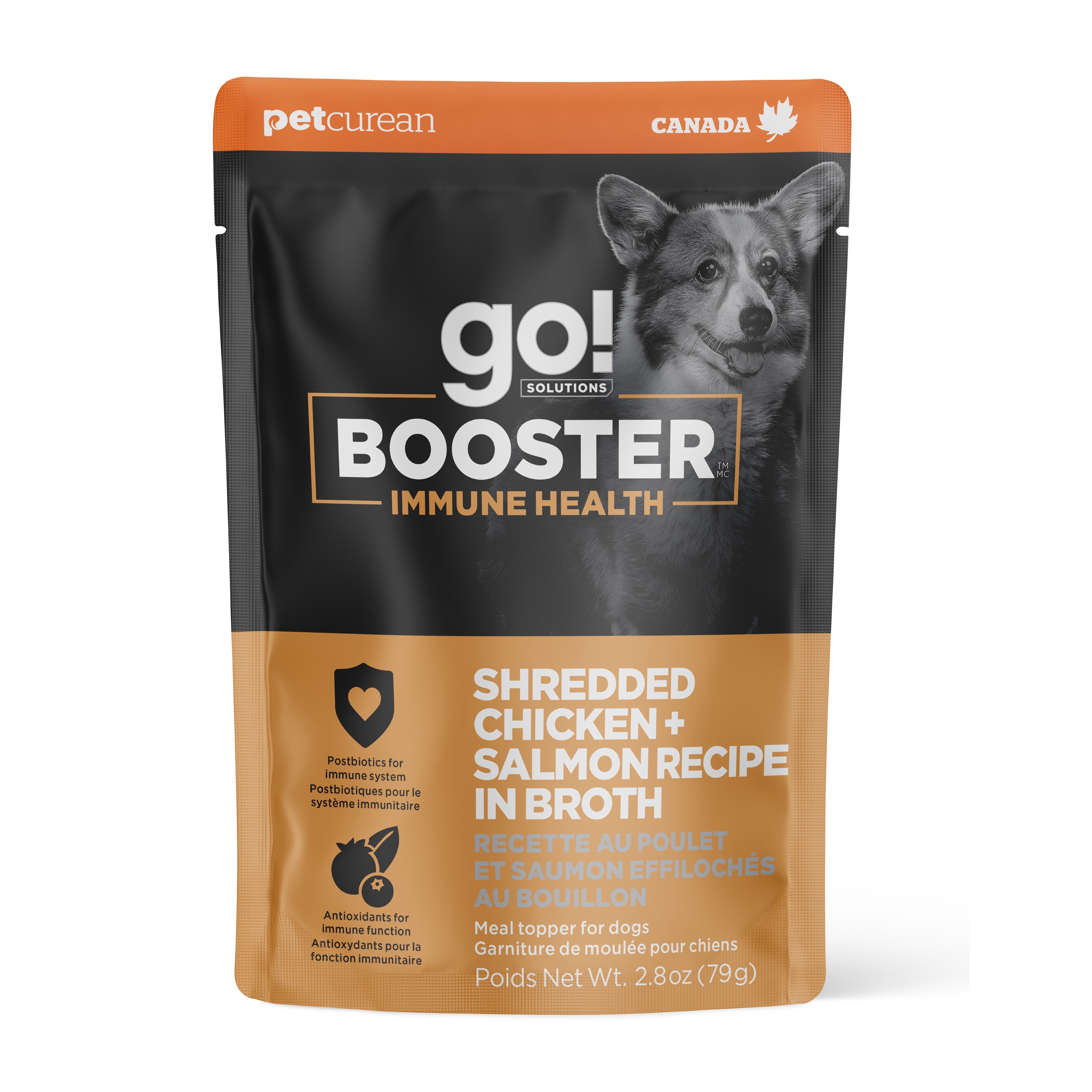 *NEW*  GO! SOLUTIONS Booster Immune Health Shredded Chicken + Salmon Recipe | 24/79g