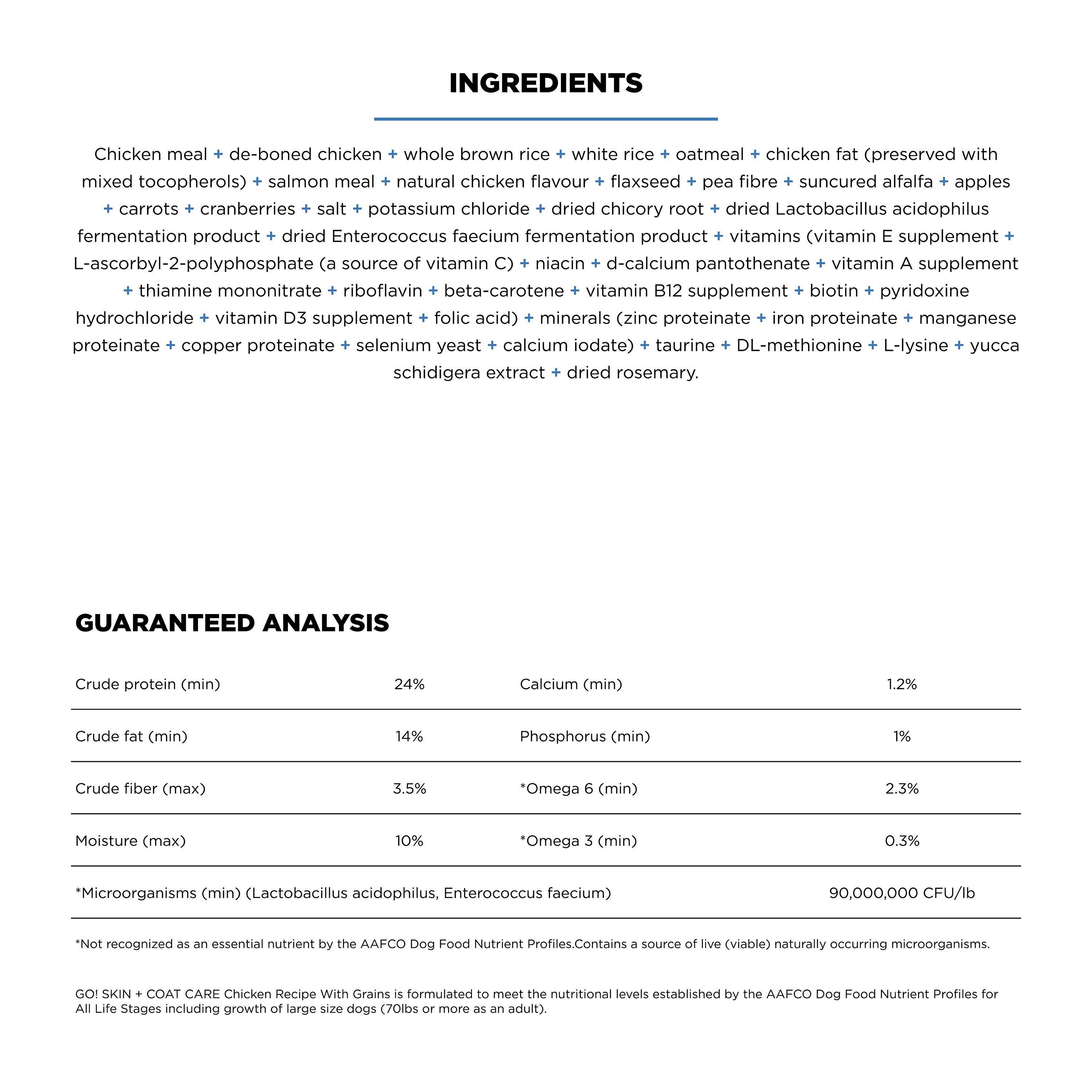 GO! SOLUTIONS SKIN + COAT CARE Chicken Recipe | 10kg