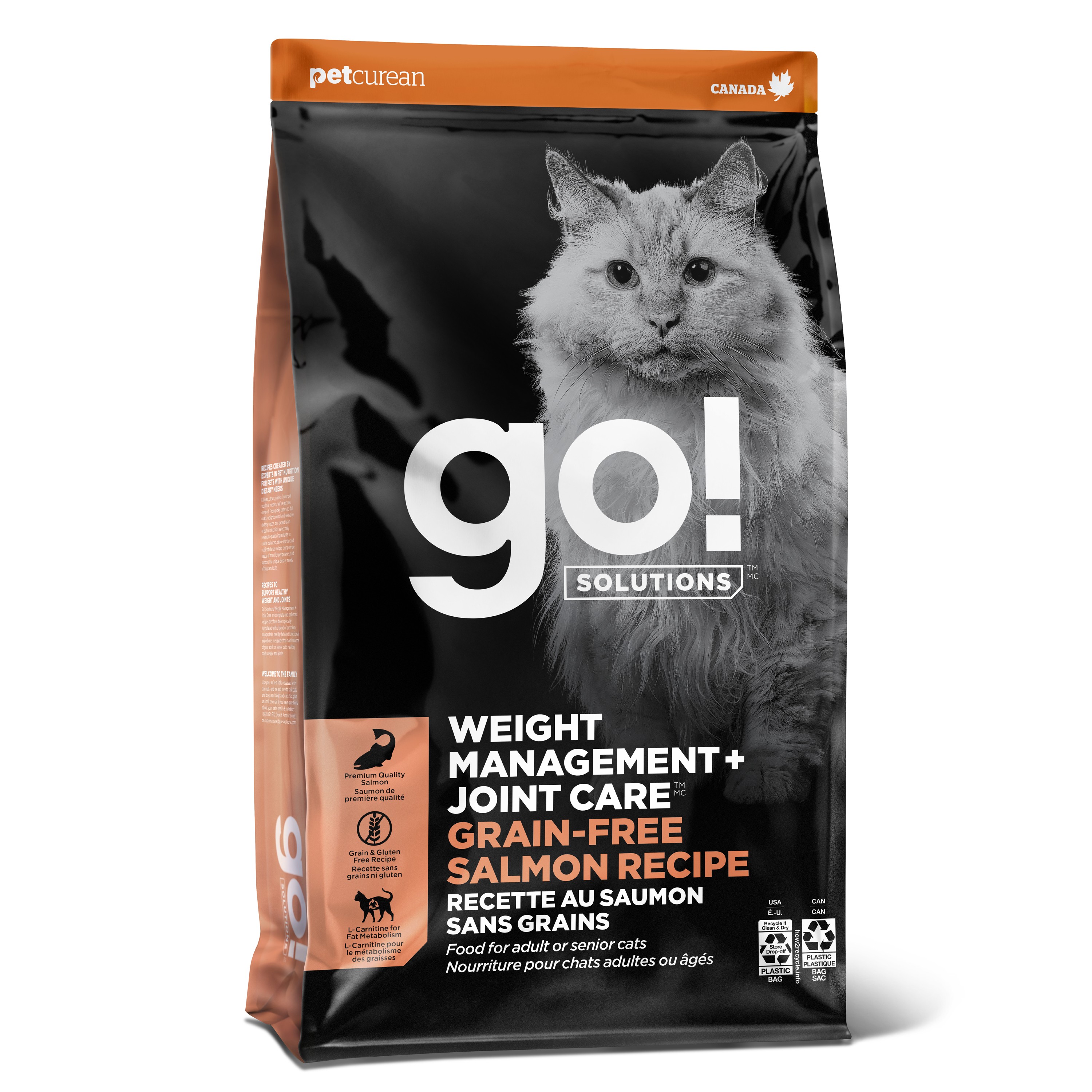 GO! SOLUTIONS Weight Management & Joint Care Salmon Recipe for Cats 