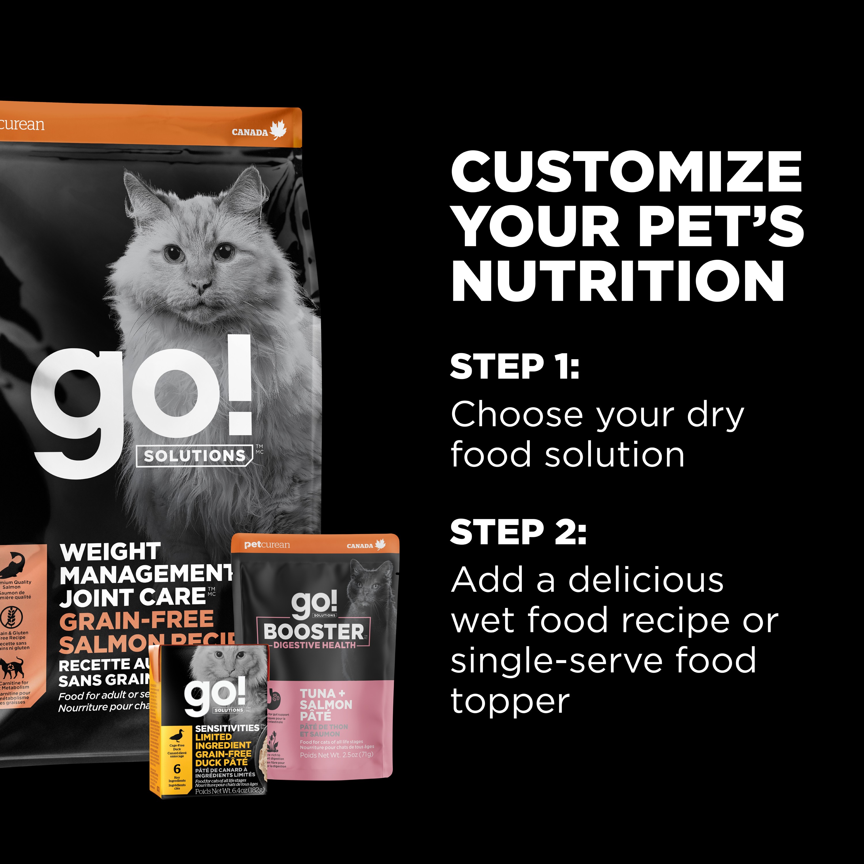 GO! SOLUTIONS Weight Management & Joint Care Salmon Recipe for Cats | 2.72kg
