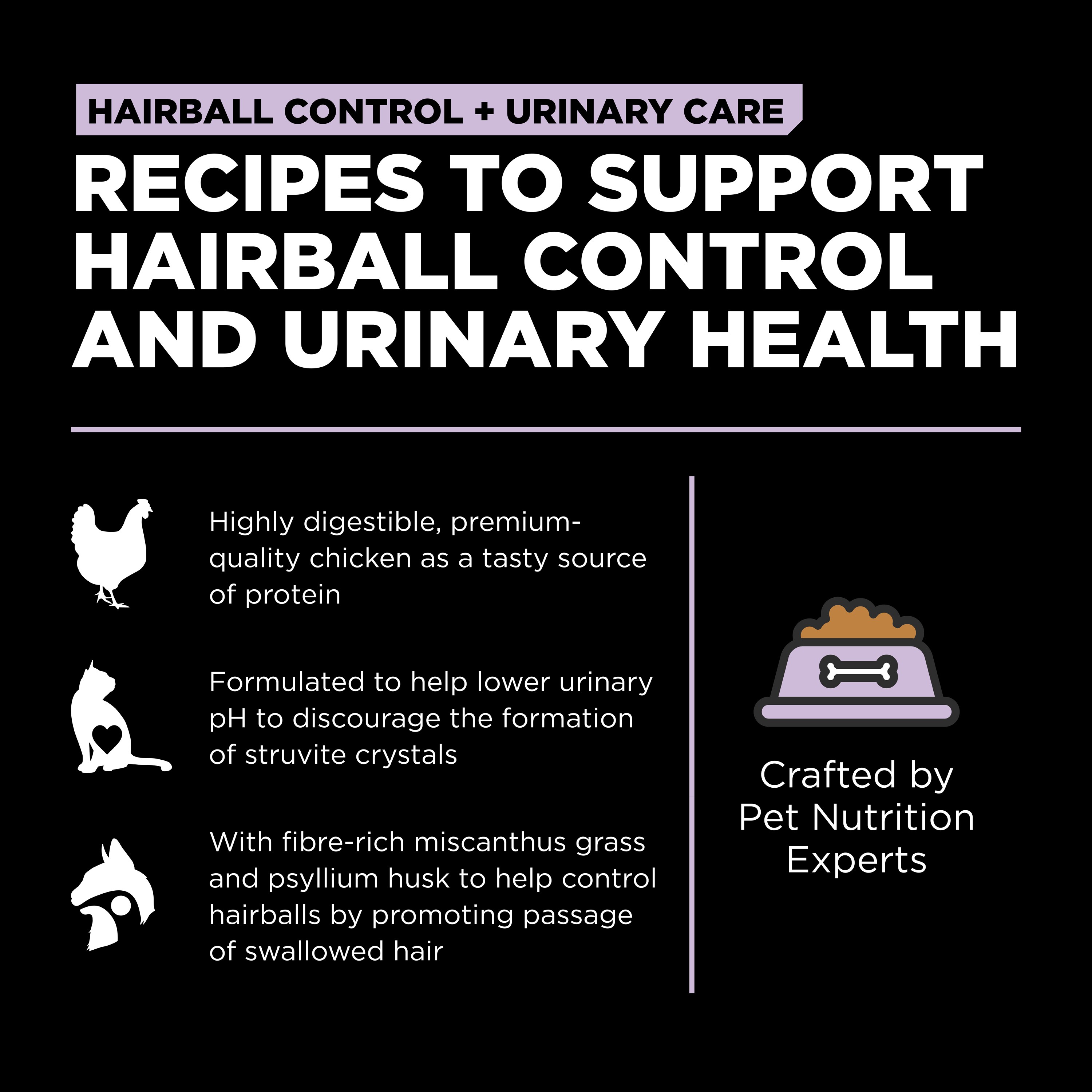 GO! SOLUTIONS Hairball Control + Urinary Care Chicken With Grains Recipe | 5.4kg