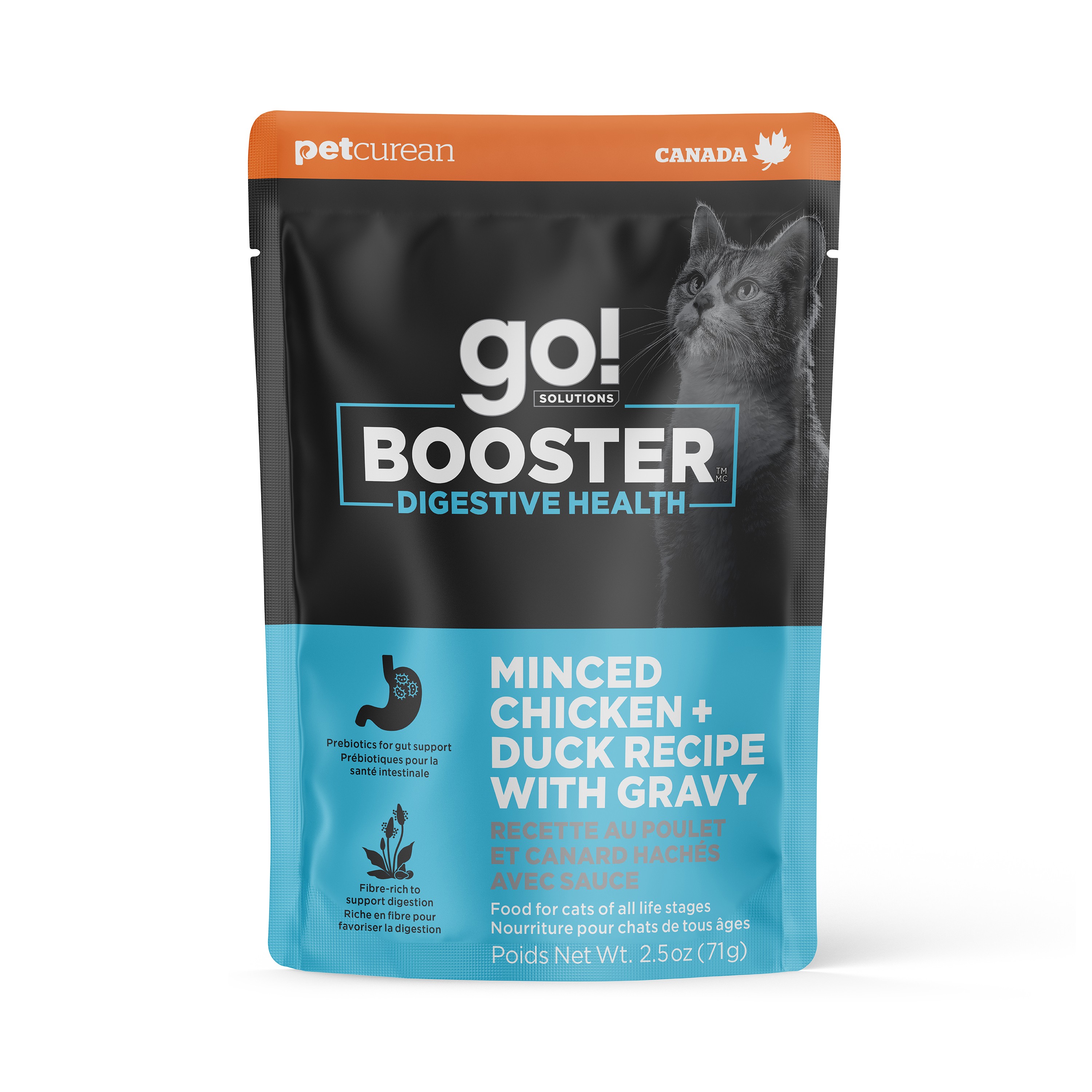 *NEW* GO! SOLUTIONS Booster Digestive Health Minced Chicken + Duck | 24/71g