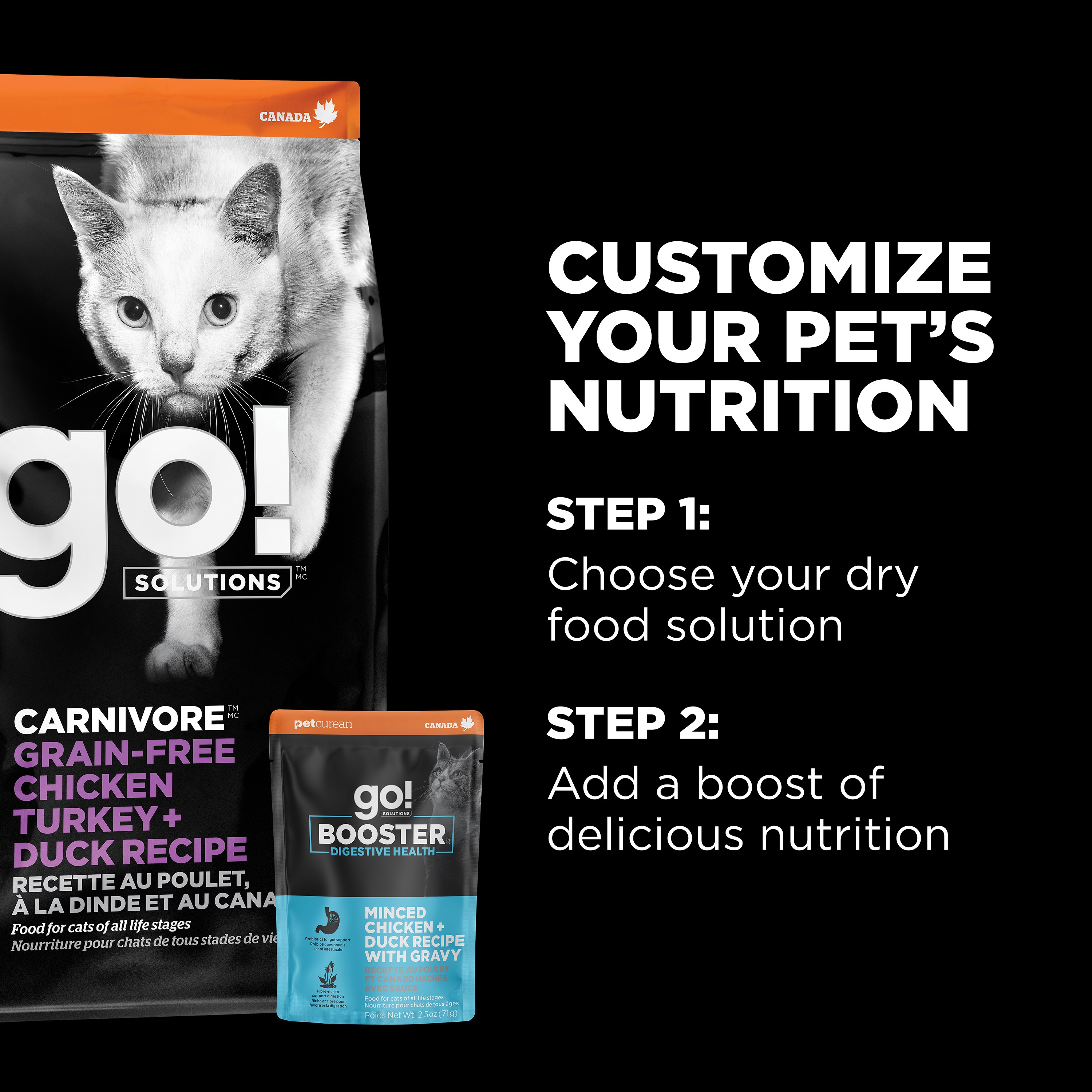 *NEW* GO! SOLUTIONS Booster Digestive Health Minced Chicken + Duck | 24/71g