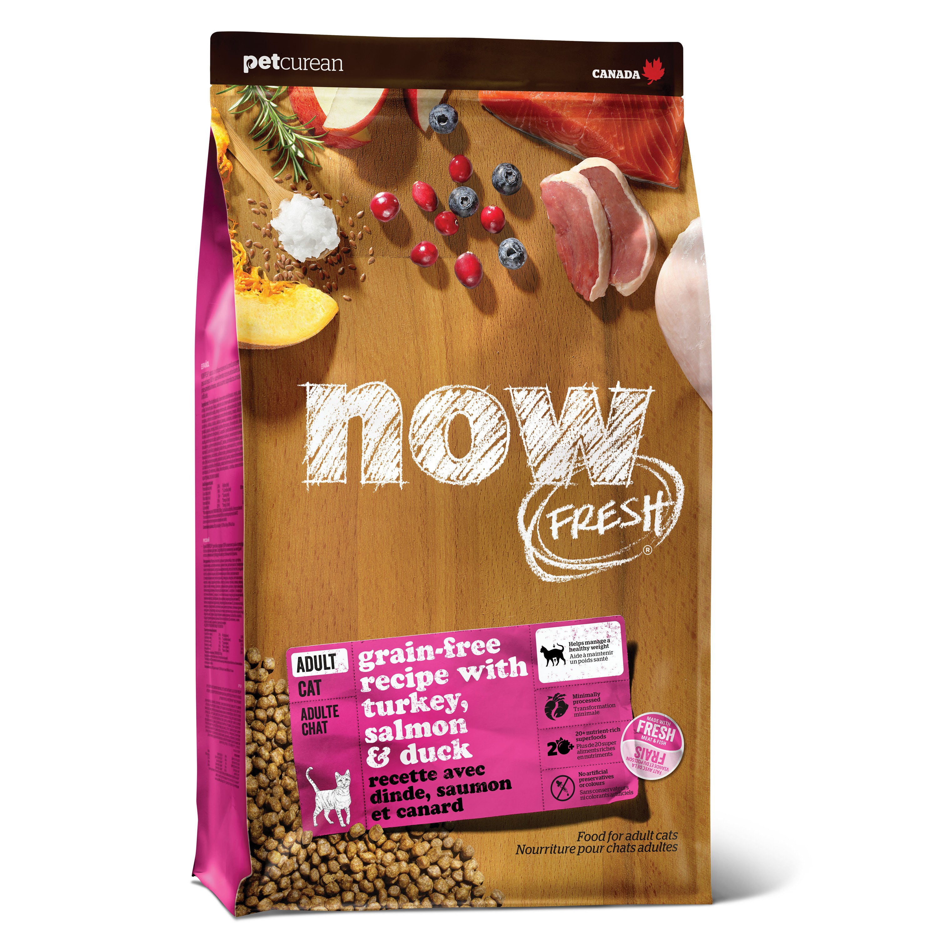 NOW FRESH Grain-Free Turkey, Salmon + Duck Adult Recipe 