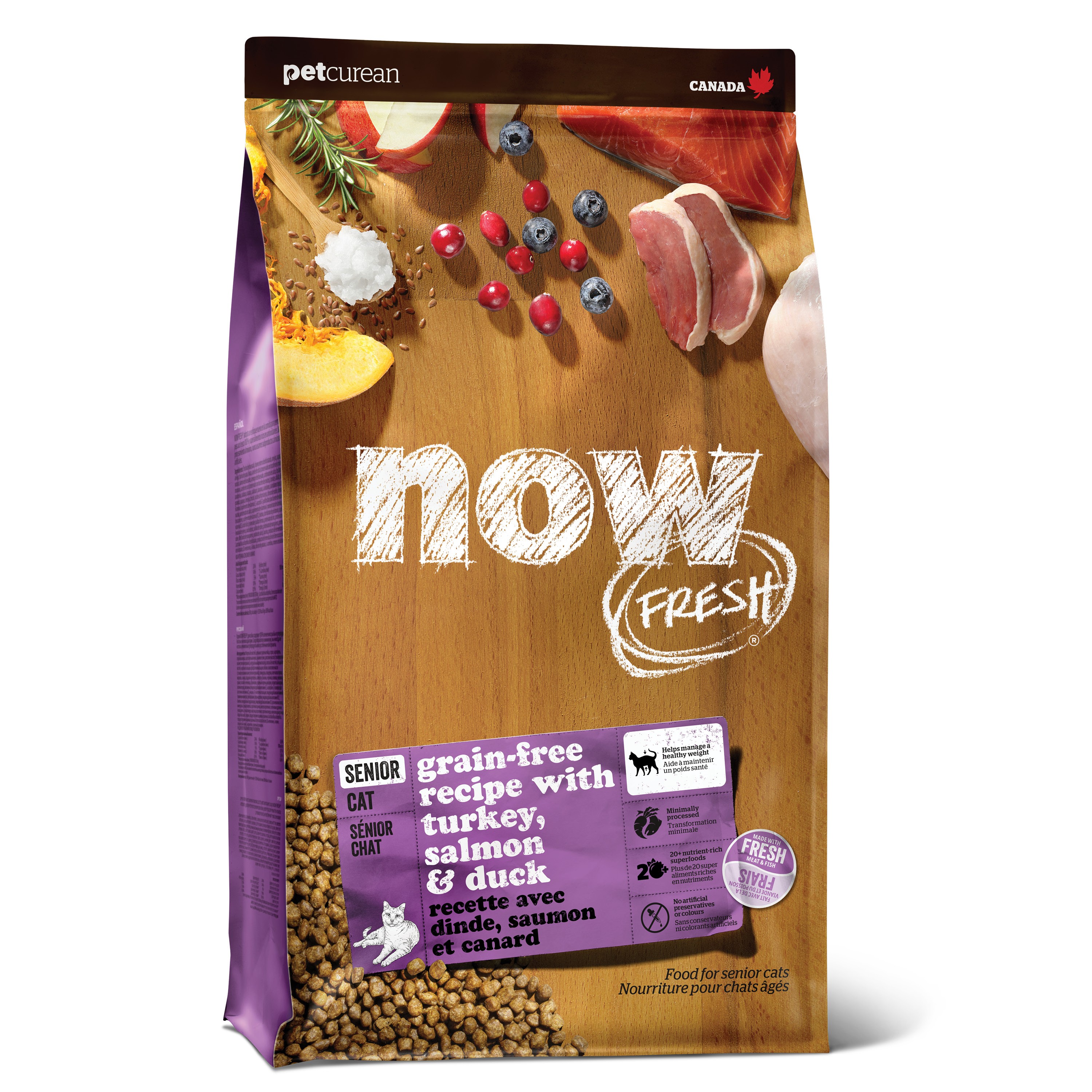 NOW FRESH Grain-Free Turkey, Salmon + Duck Senior Recipe 