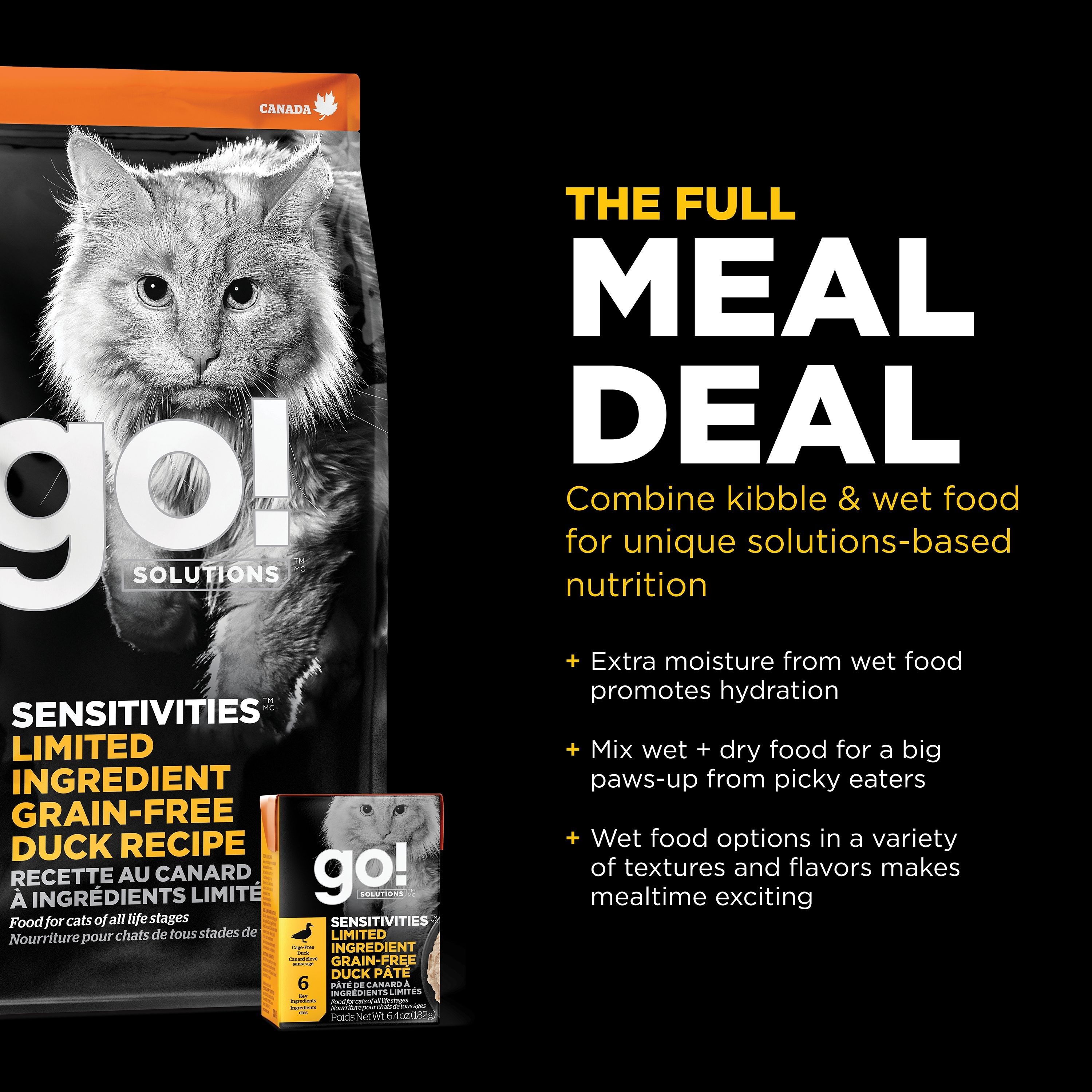 GO! SOLUTIONS SENSITIVITIES Grain Free LID Duck Recipe | 7.26kg