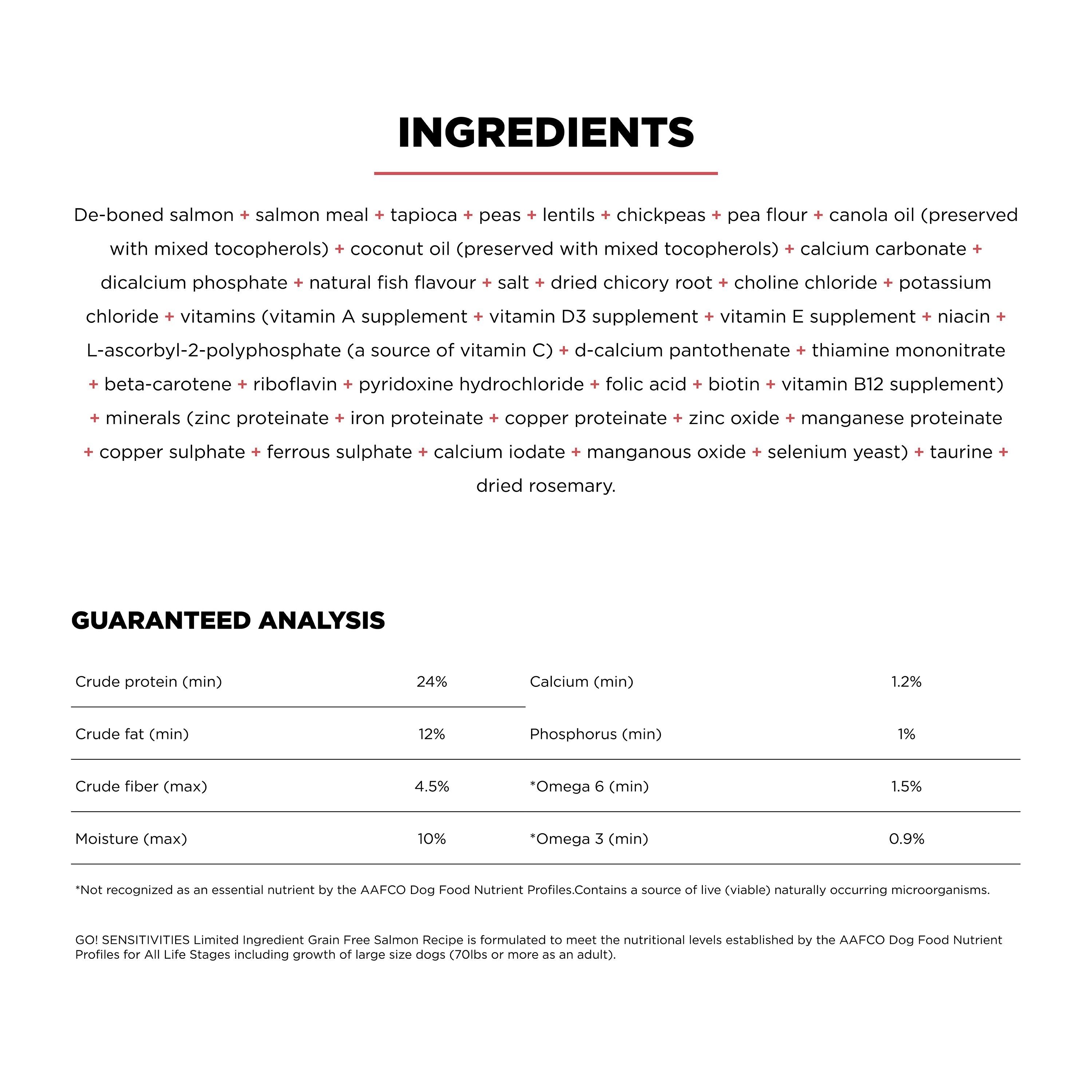 GO! SOLUTIONS SENSITIVITIES Grain Free LID Salmon Recipe | 5.4kg