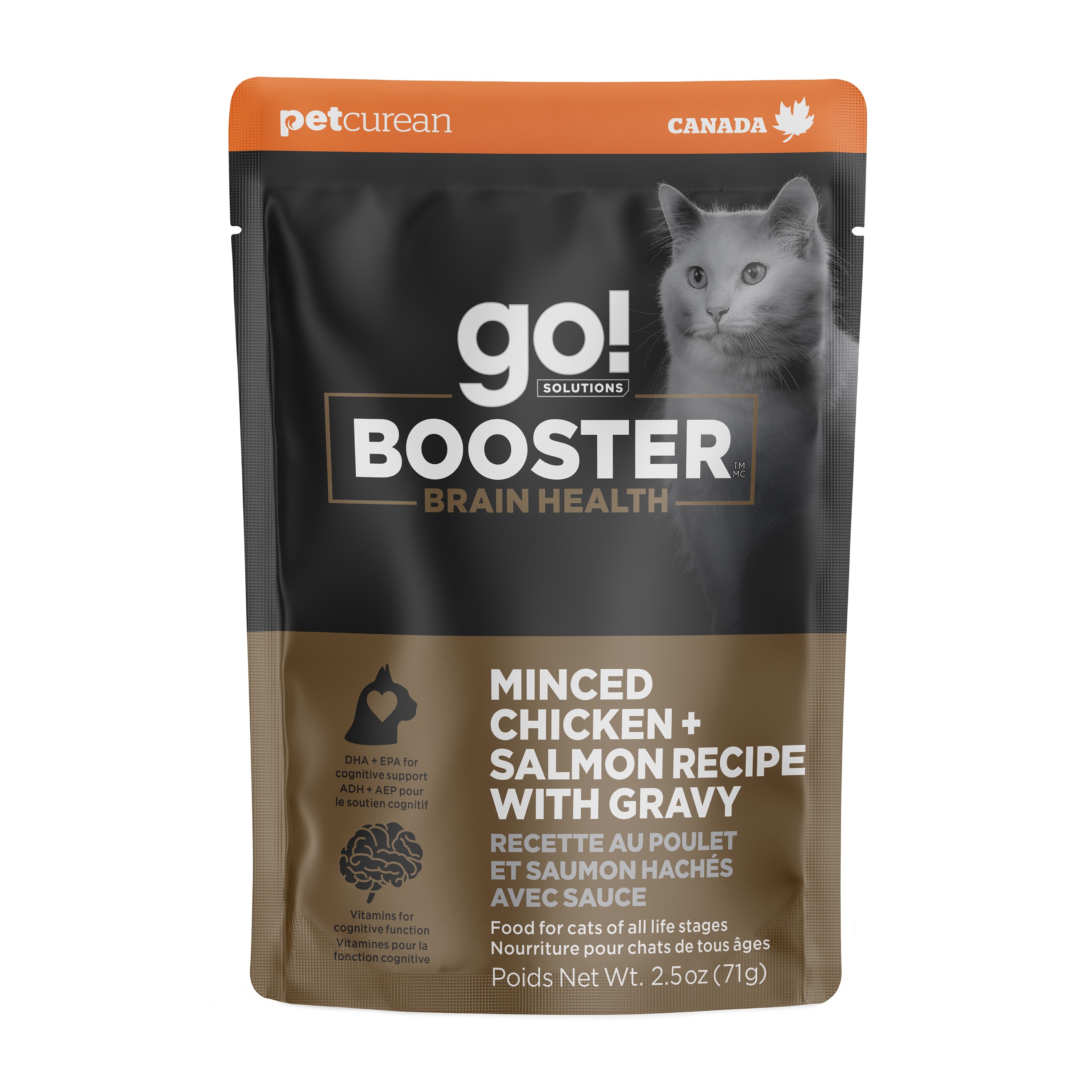 *NEW* GO! SOLUTIONS Booster Brain Health Minced Chicken + Salmon 