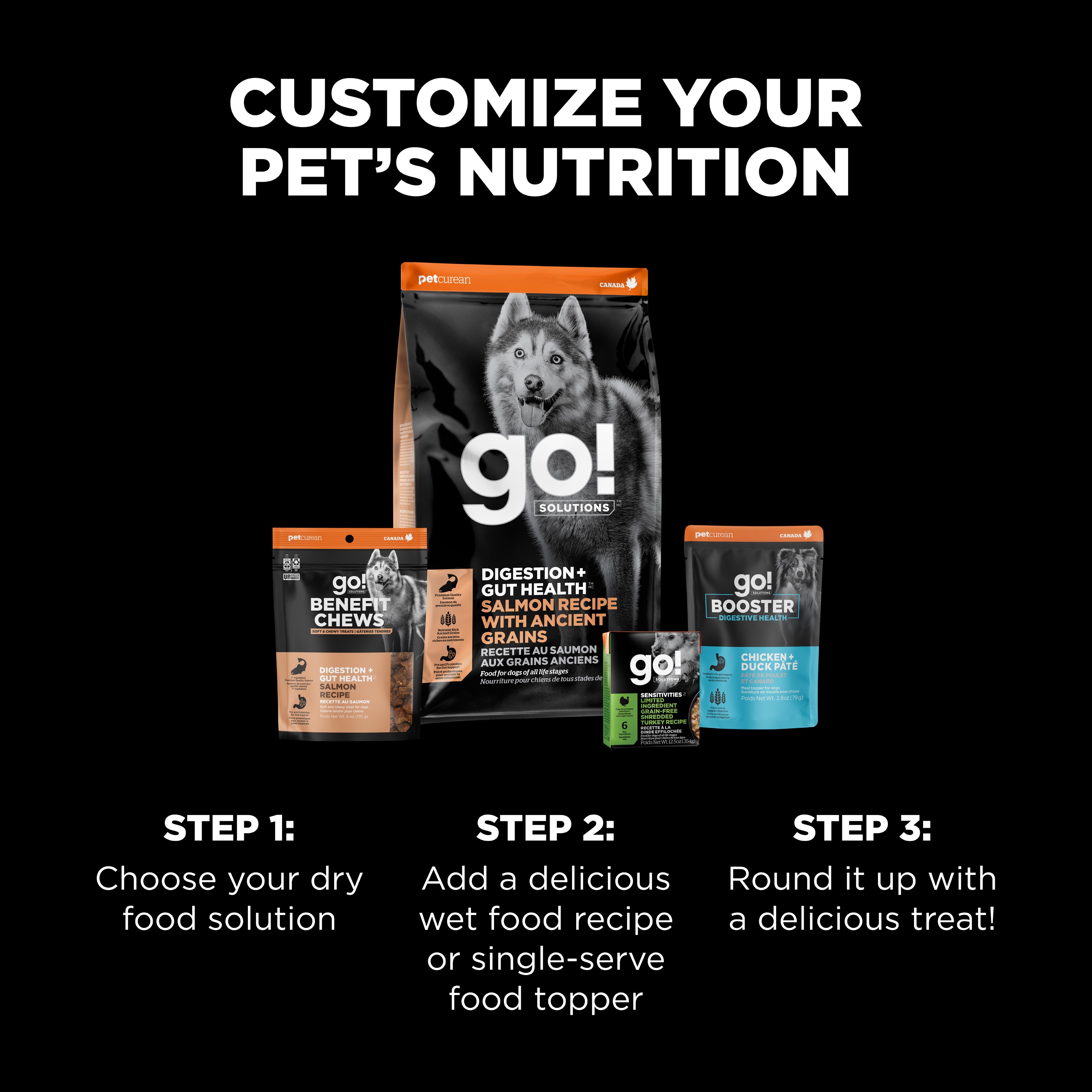 *NEW* GO! SOLUTIONS Benefit Chews Digestion + Gut Health Salmon DF | 170g