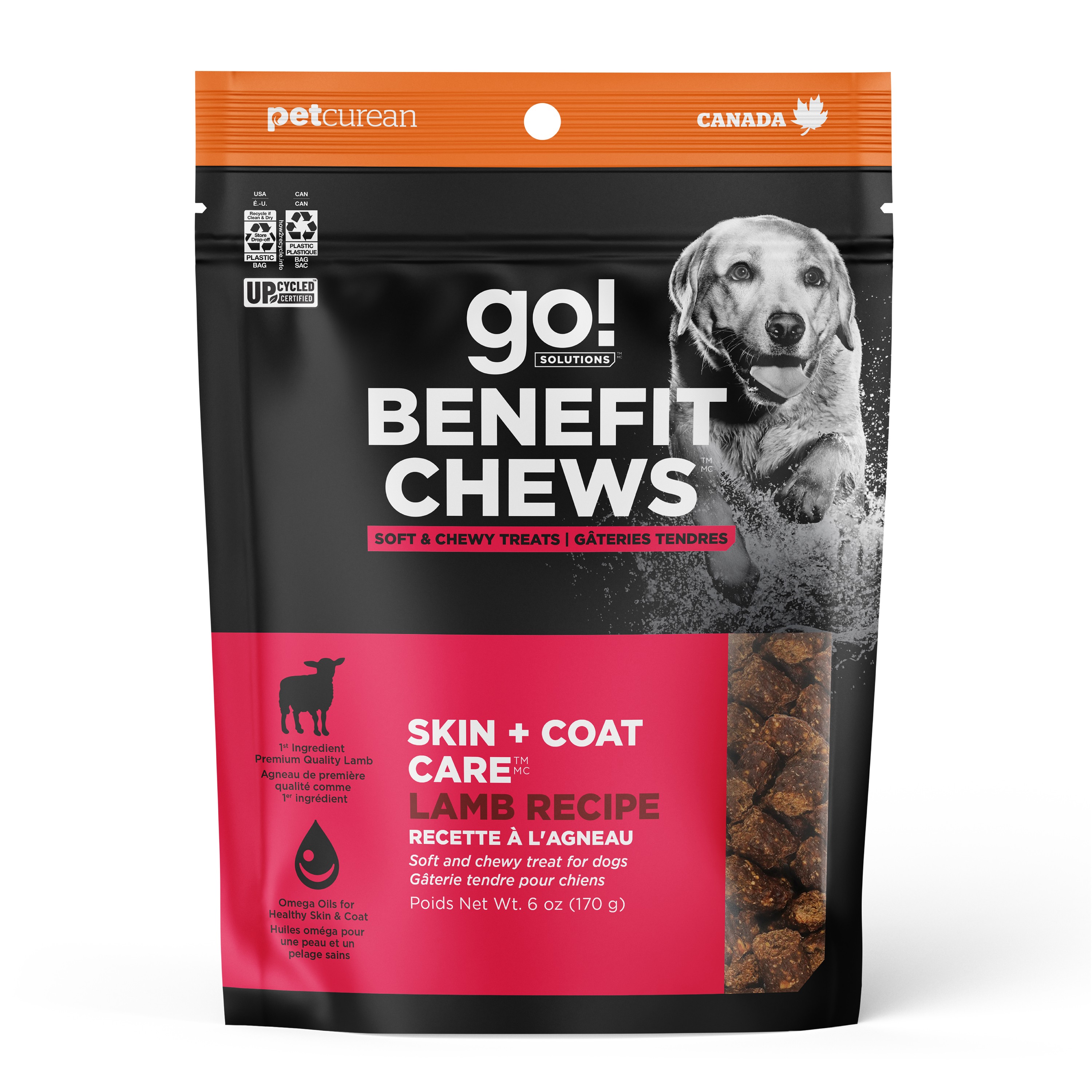 *NEW* GO! SOLUTIONS Benefit Chews SKIN + COAT Lamb DF 