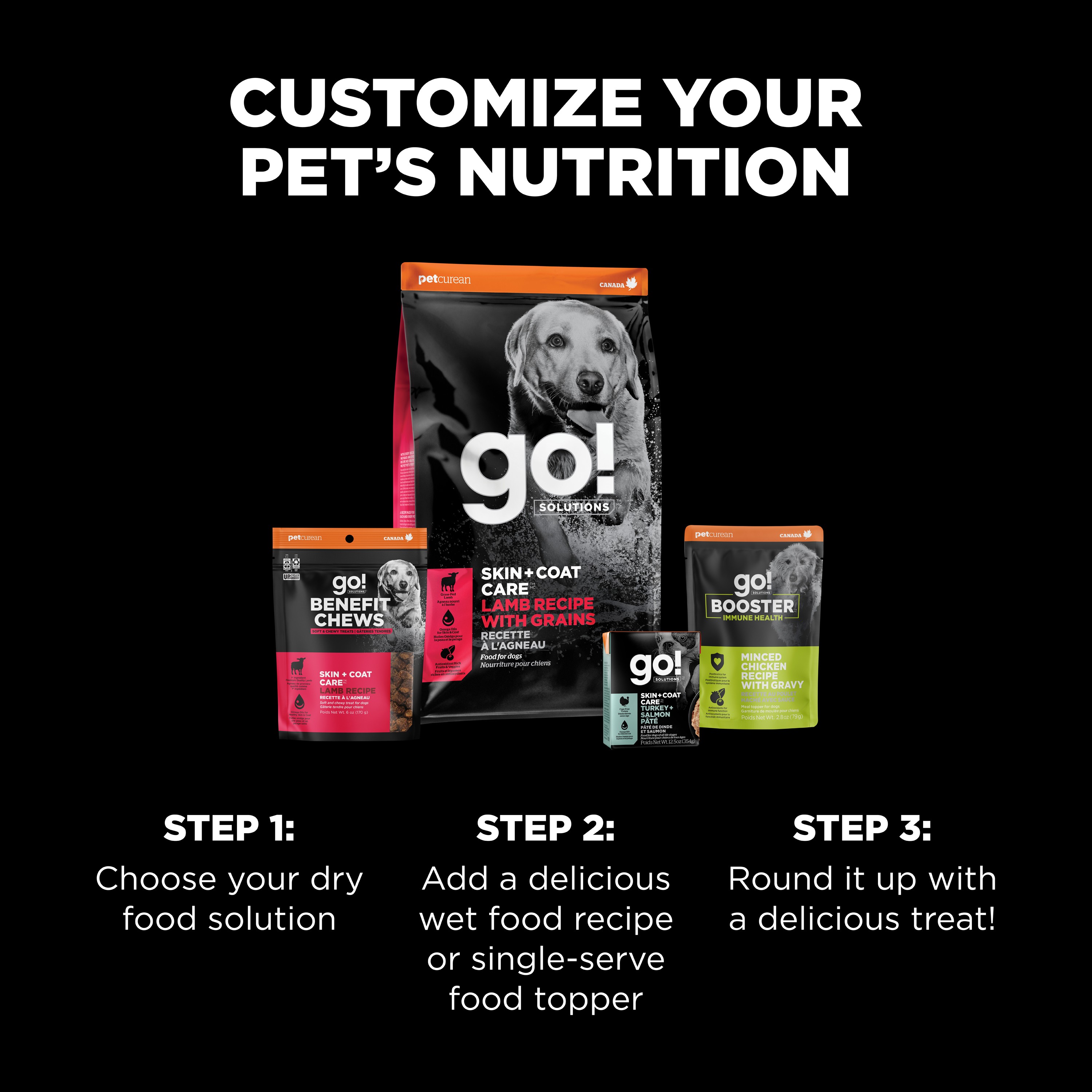 *NEW* GO! SOLUTIONS Benefit Chews SKIN + COAT Lamb DF | 170g