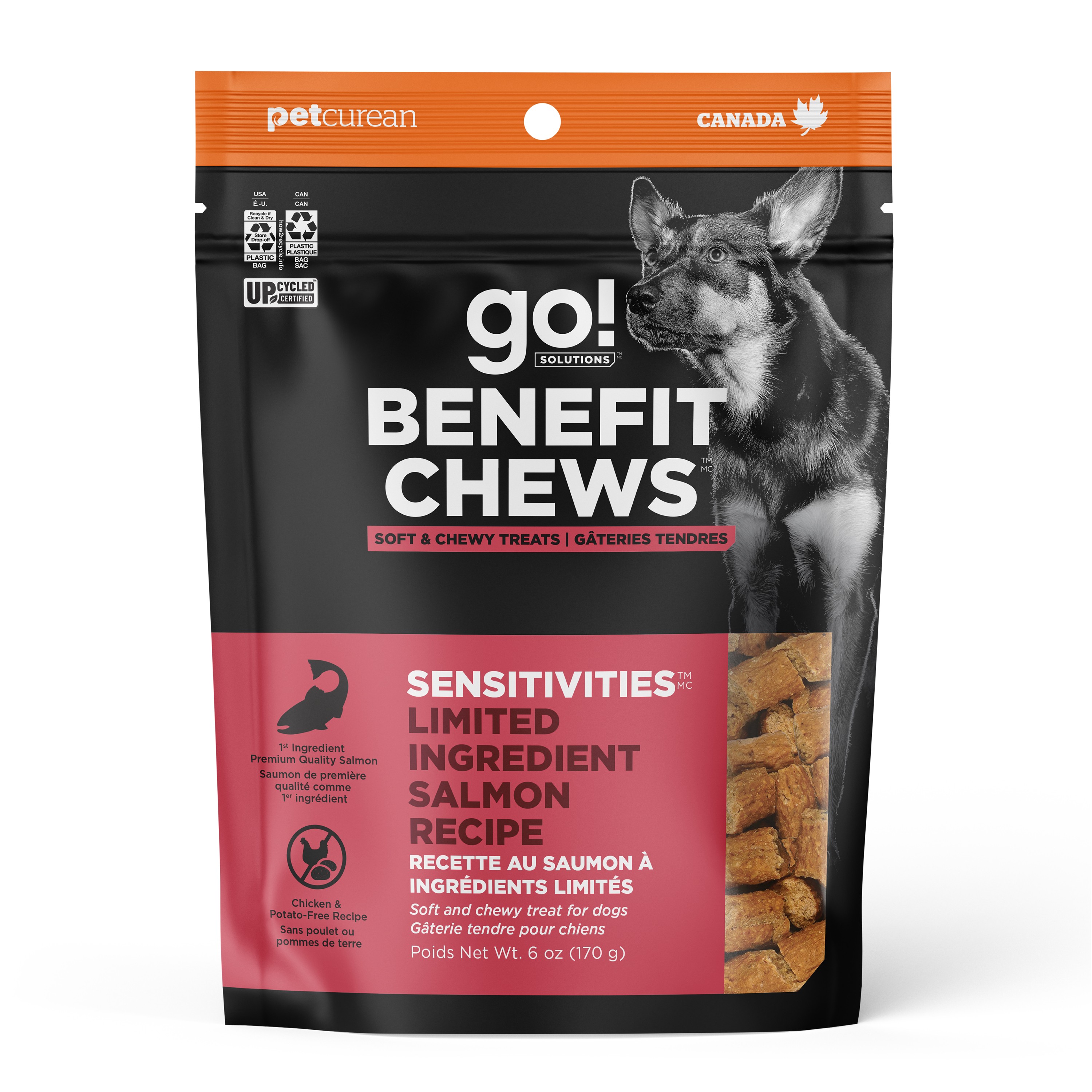 *NEW* GO! SOLUTIONS Benefit Chews Sensitivities LID Salmon DF 