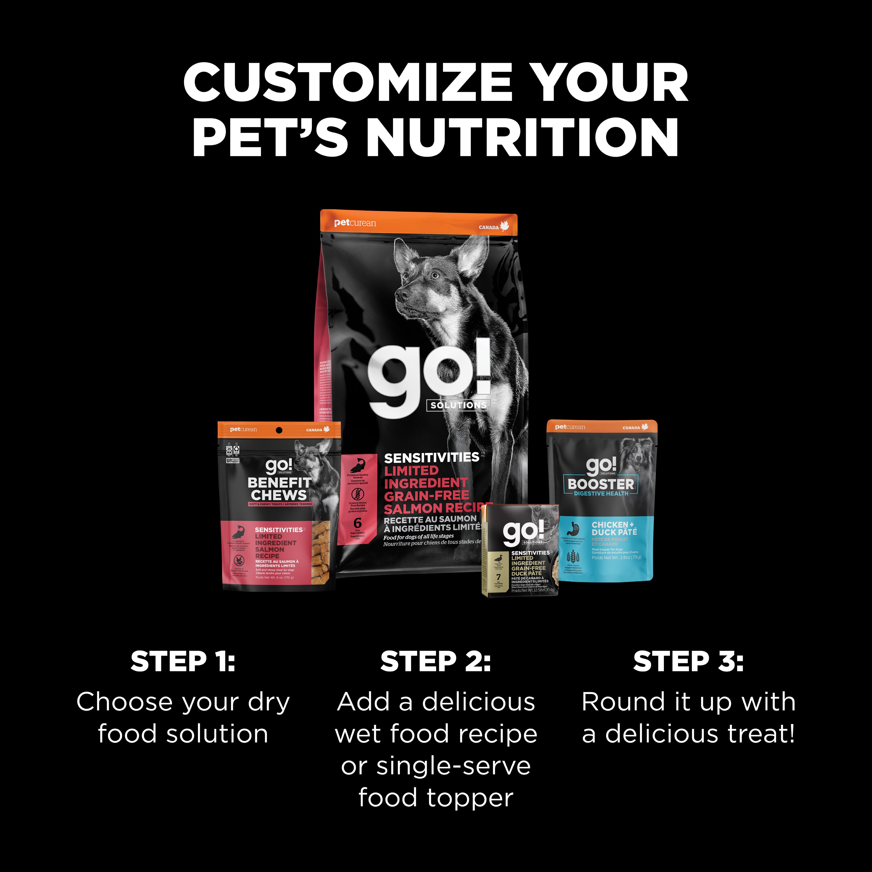 *NEW* GO! SOLUTIONS Benefit Chews Sensitivities LID Salmon DF | 170g