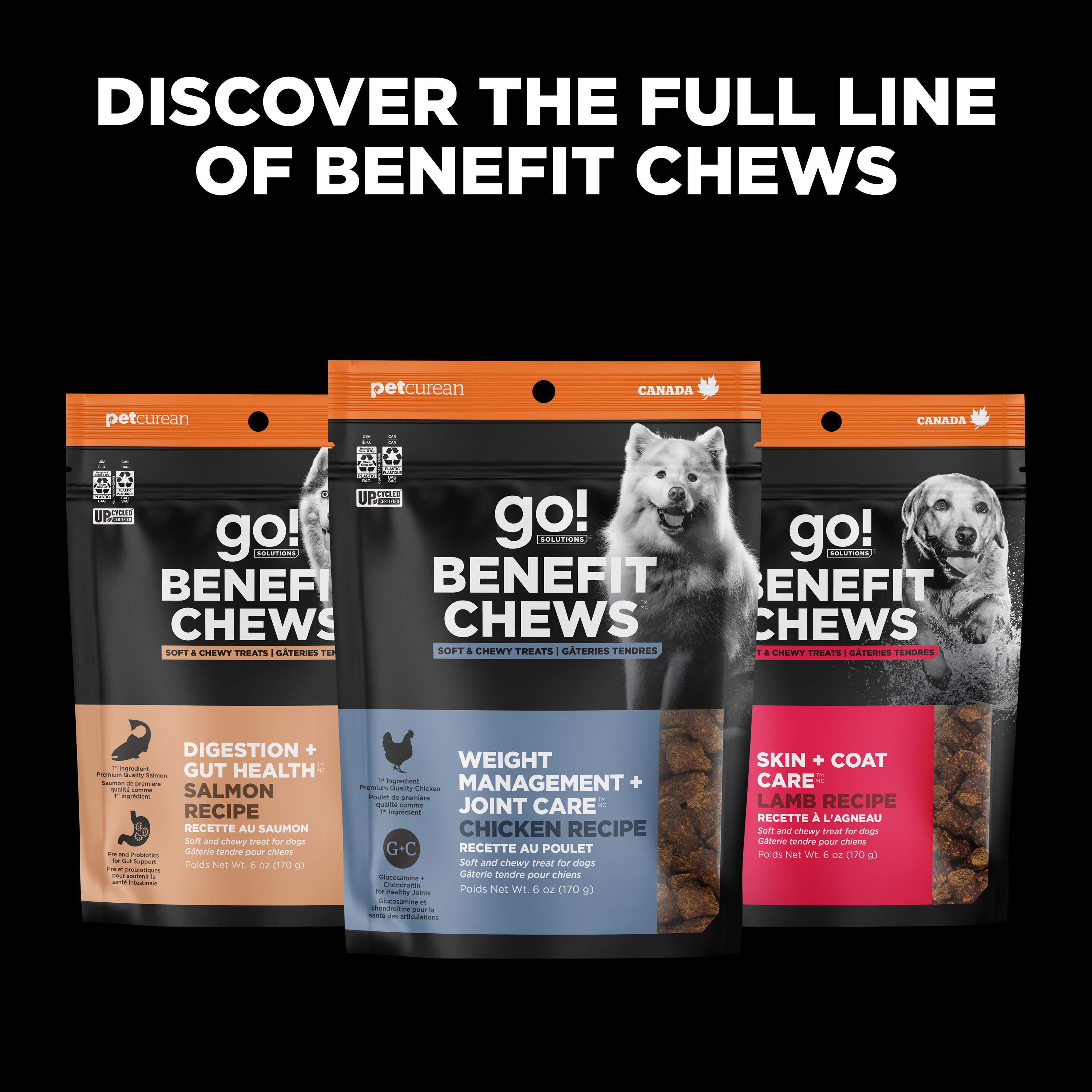 *NEW* GO! SOLUTIONS Benefit Chews Sensitivities LID Salmon DF | 170g