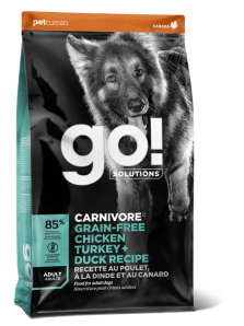 GO! SOLUTIONS CARNIVORE GF Chicken, Turkey + Duck Adult Recipe 