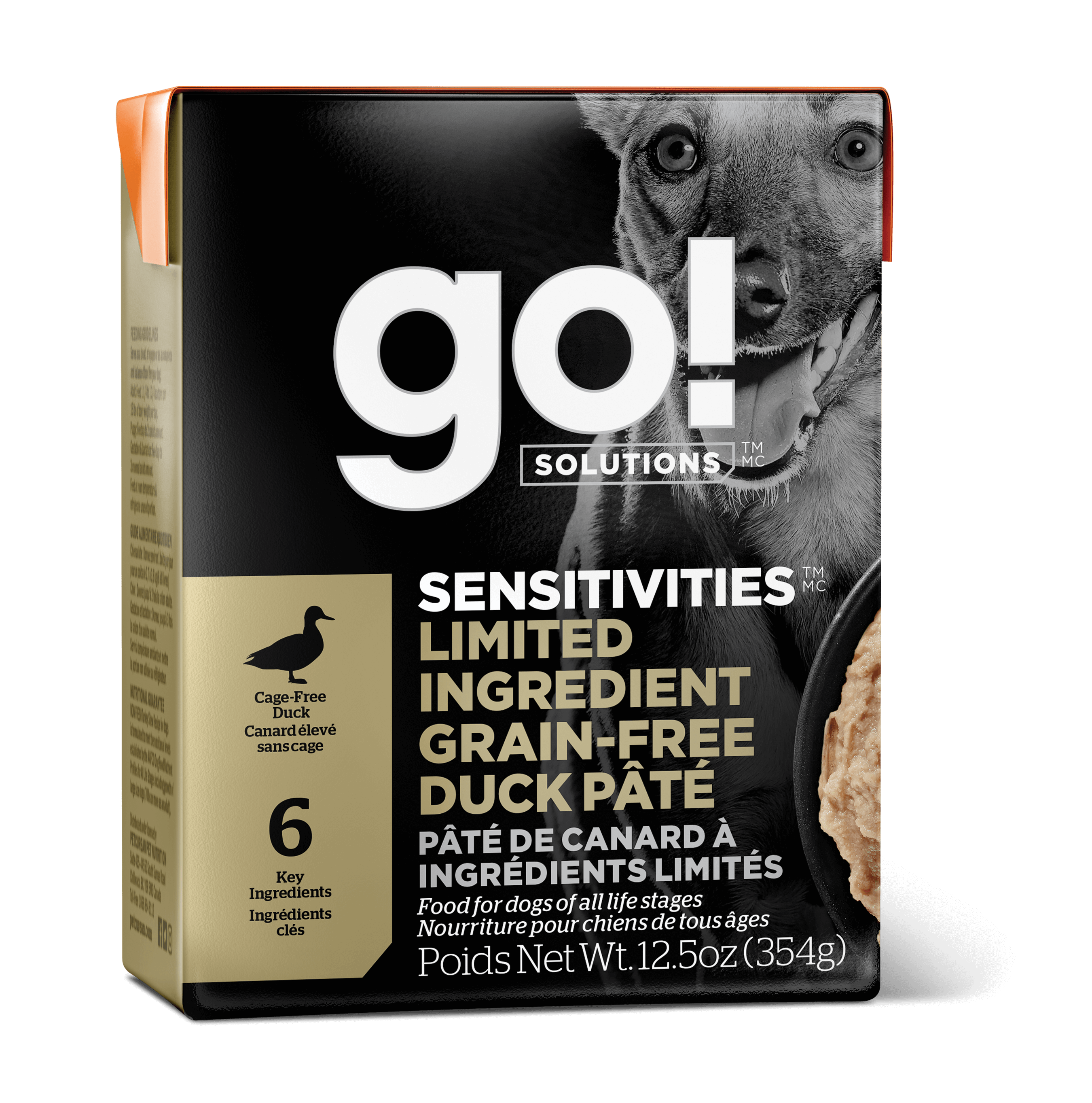 GO! SOLUTIONS SENSITIVITIES Grain Free LID Duck Pâté 