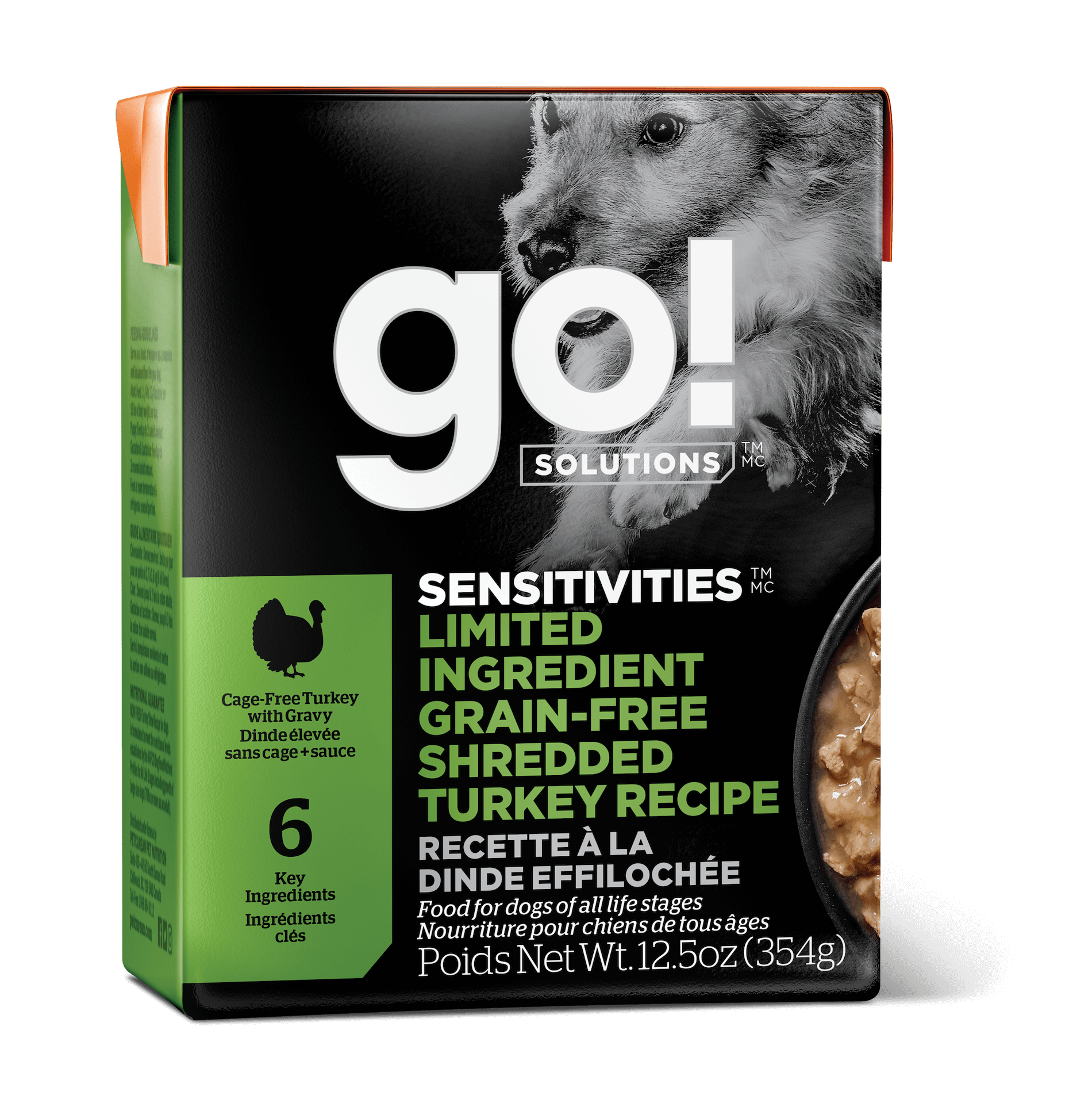 GO! SOLUTIONS SENSITIVITIES Grain Free LID Shredded Turkey  