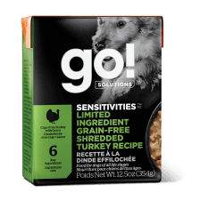 GO! SOLUTIONS SENSITIVITIES Grain Free LID Shredded Turkey  