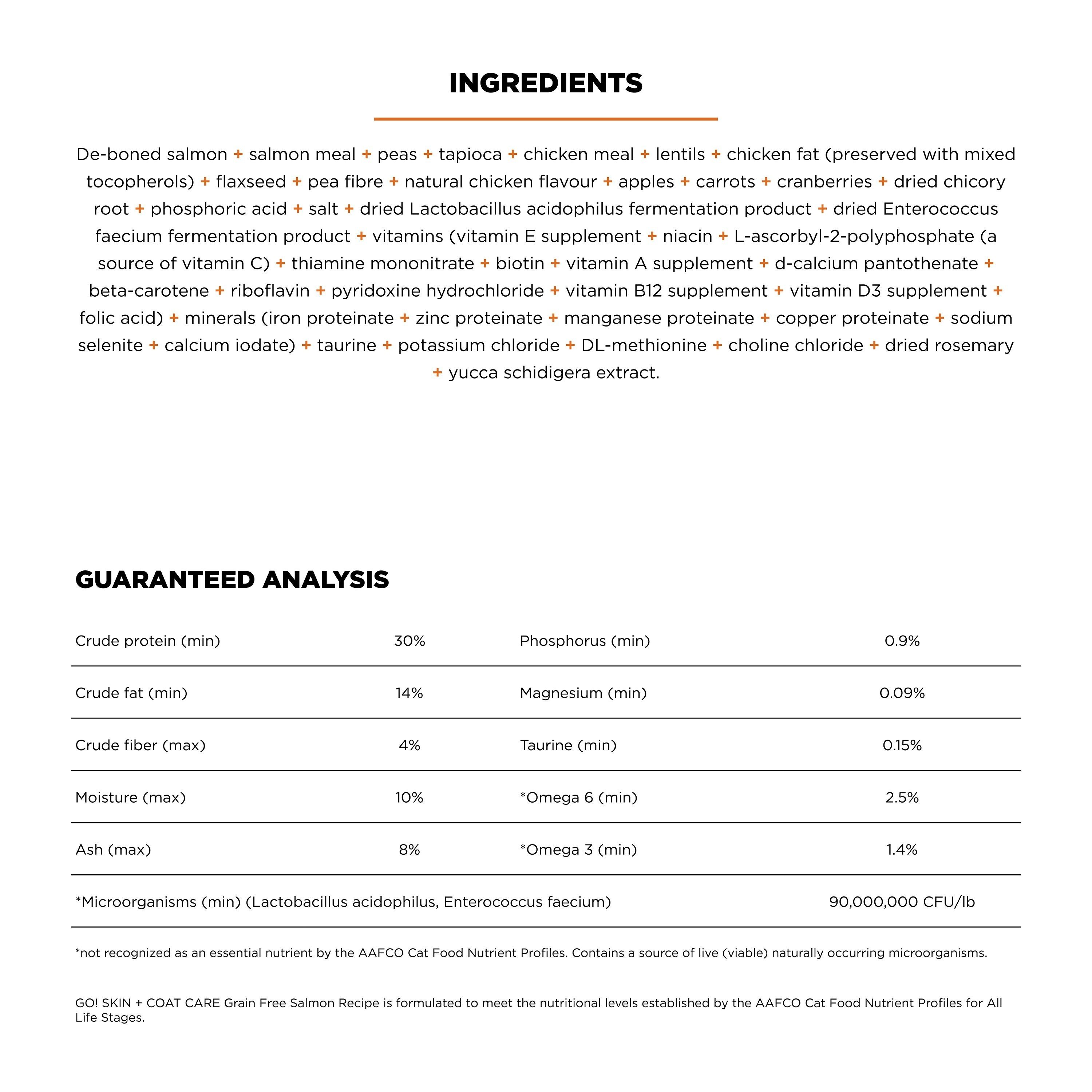 GO! SOLUTIONS SKIN + COAT CARE Grain Free Salmon Recipe | 3.63kg