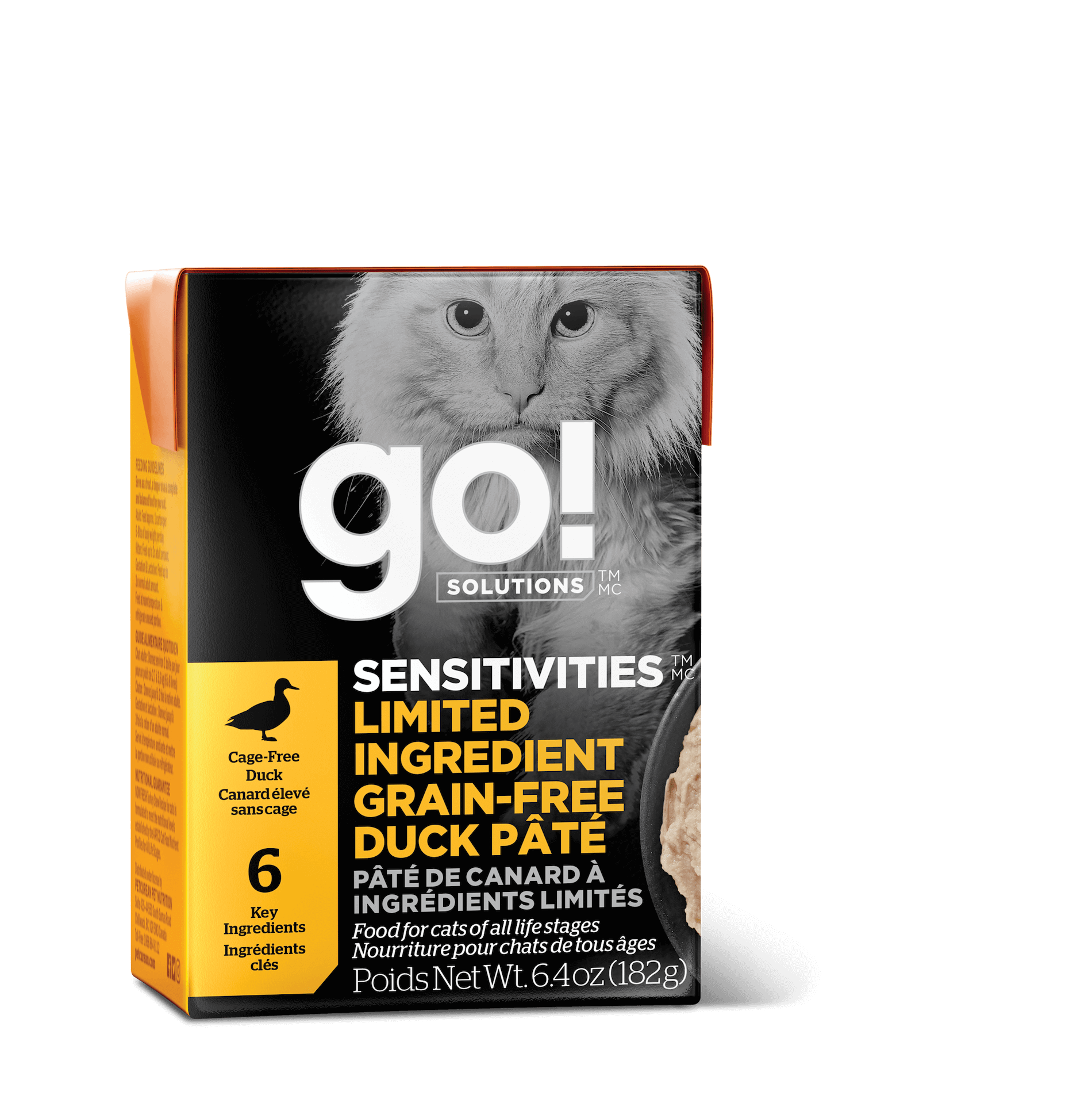 GO! SOLUTIONS SENSITIVITIES Grain Free LID Duck Pâté 