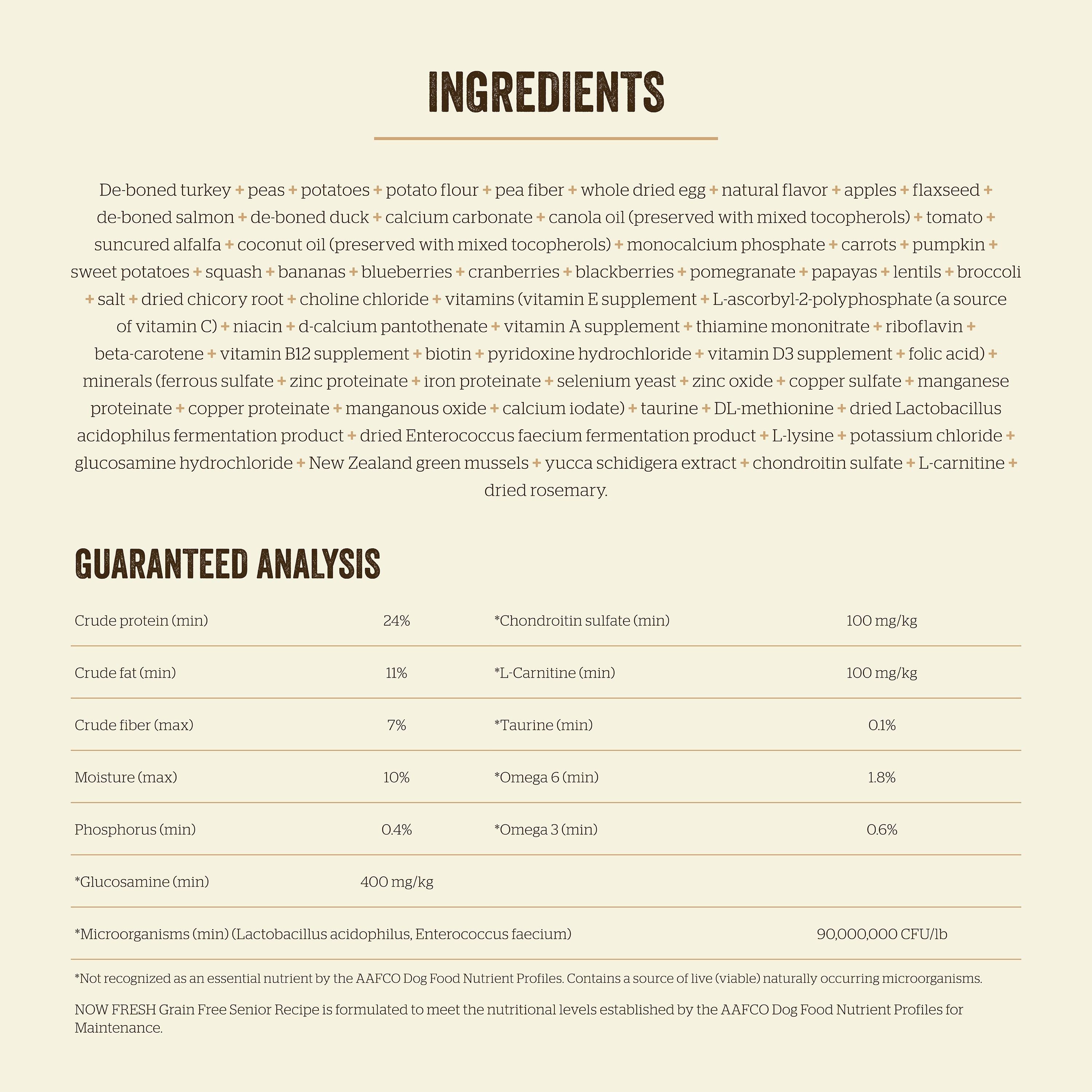 NOW FRESH Turkey, Salmon + Duck Senior Recipe | 10kg