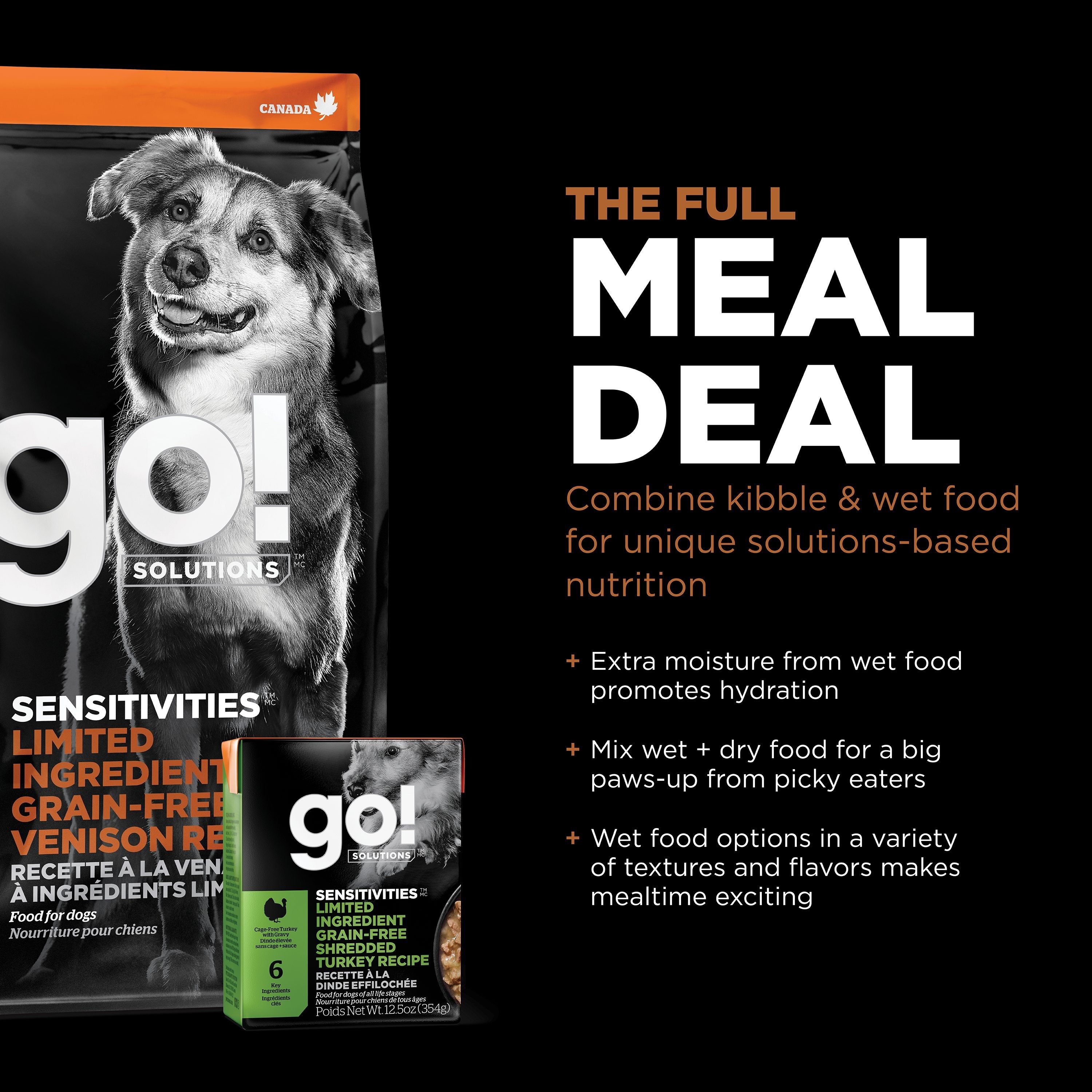 GO! SOLUTIONS SENSITIVITIES Grain Free LID Venison Recipe | 1.6kg