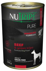 NUTRIPE PURE Beef &amp; Green Tripe Formula Dog Food 