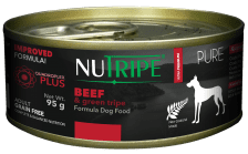 NUTRIPE PURE Beef &amp; Green Tripe Formula Dog Food 