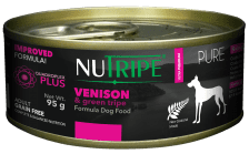 NUTRIPE PURE Venison &amp; Green Tripe Formula Dog Food 